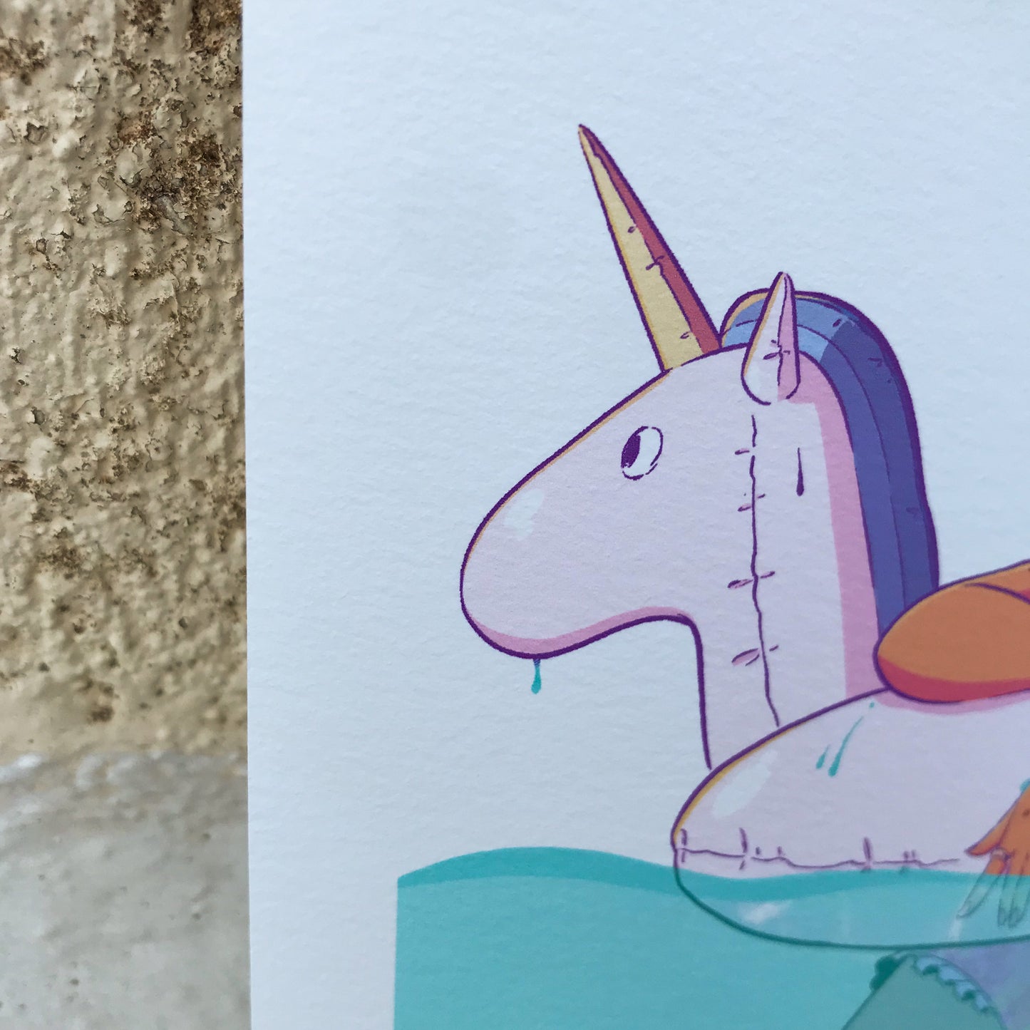 Close up of the unicorn