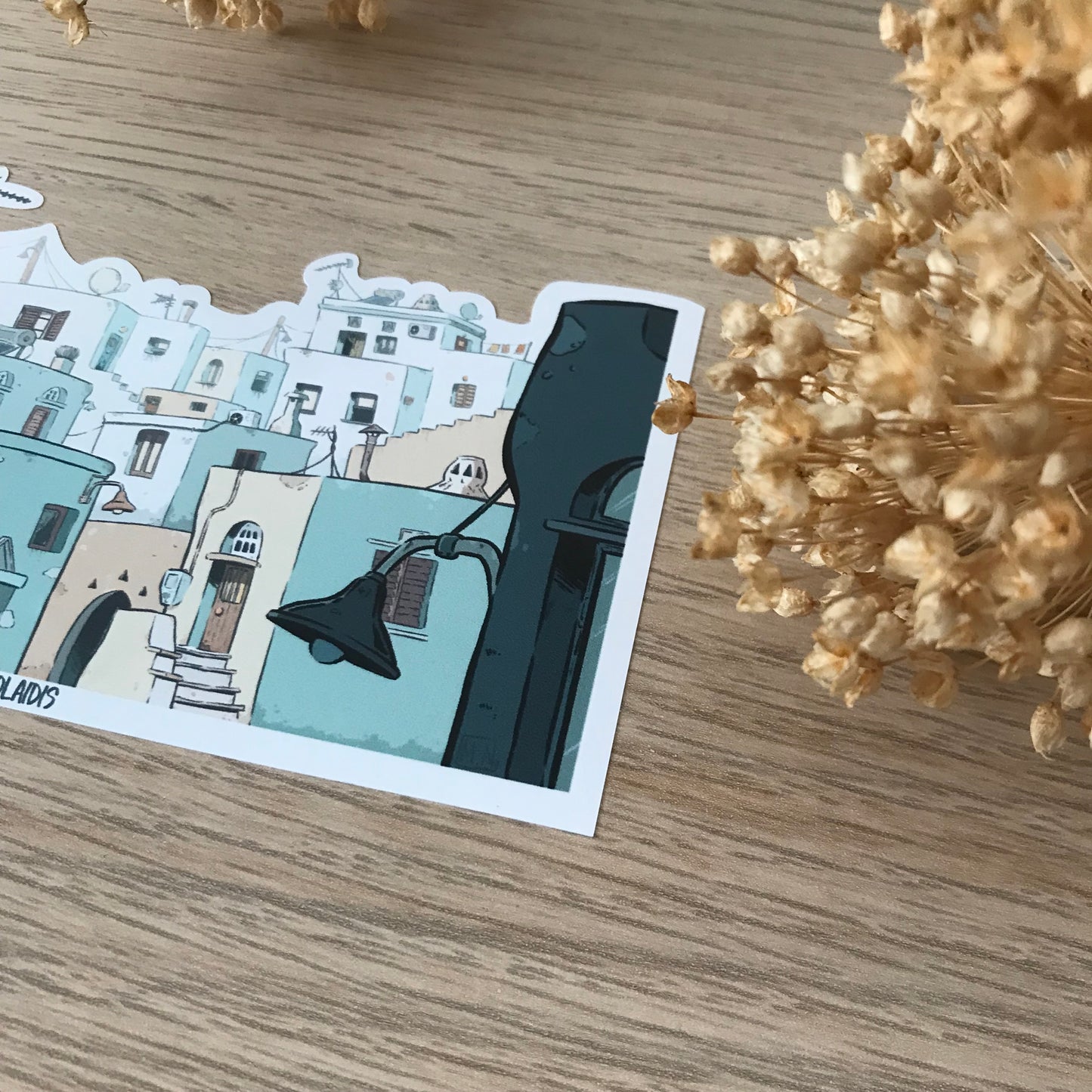 Cycladic village - STICKER