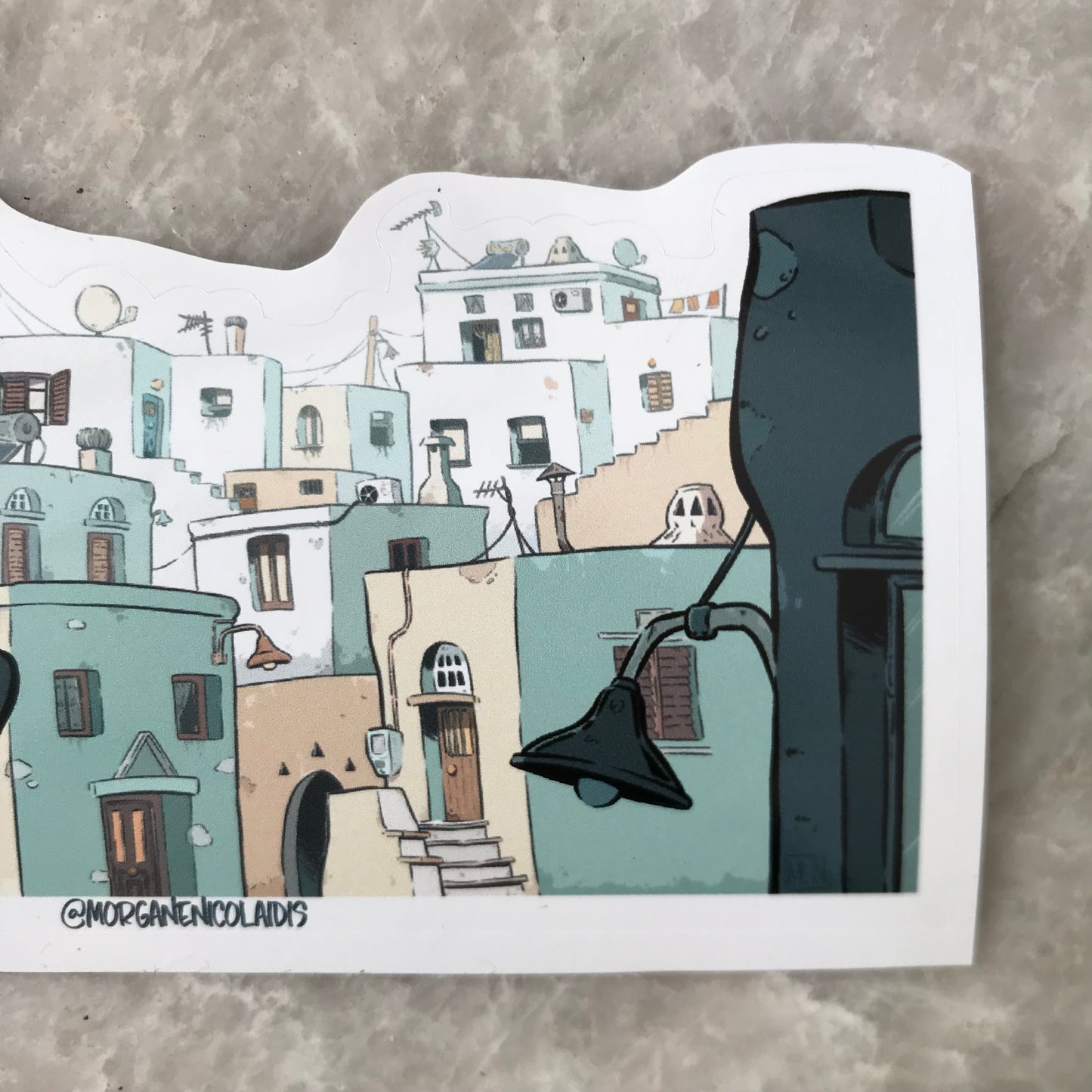 Cycladic village - STICKER