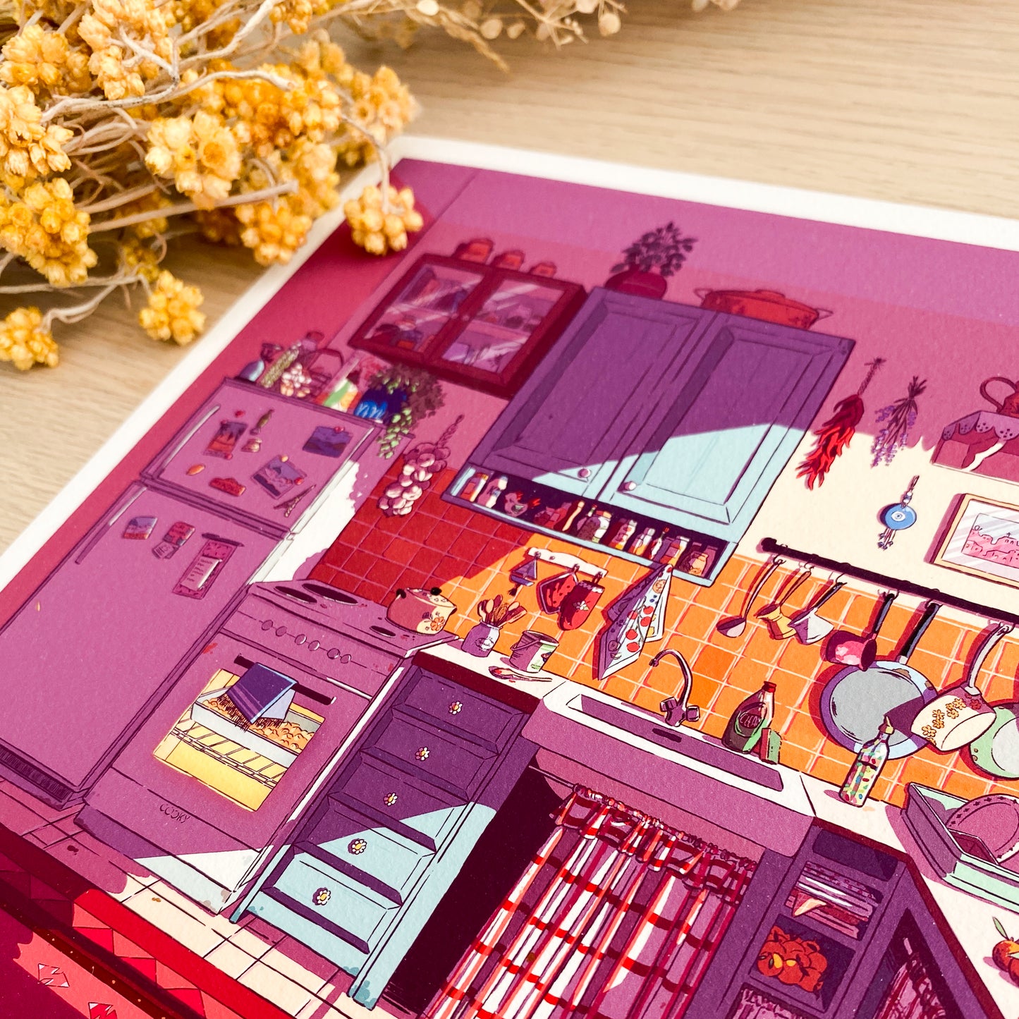 the Adorable Kitchen - Art Print