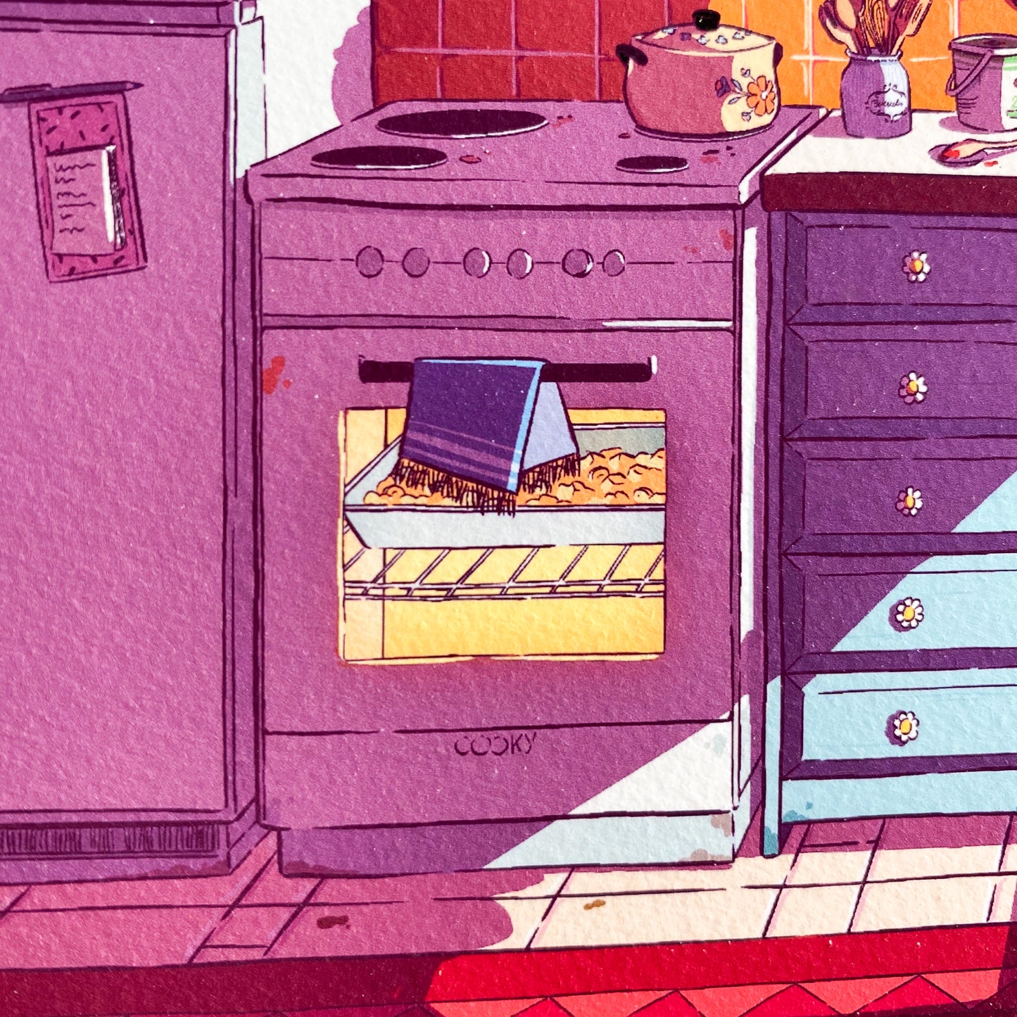 the Adorable Kitchen - Art Print