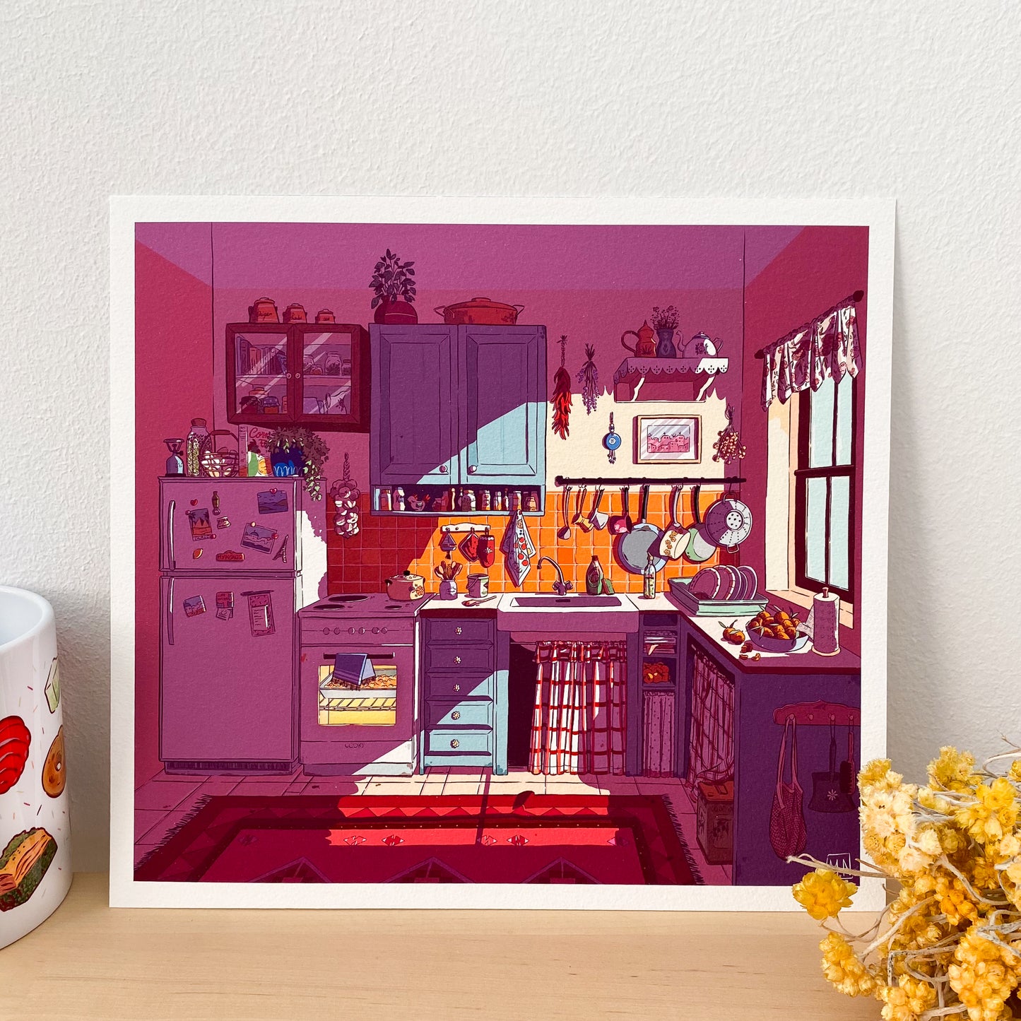 the Adorable Kitchen - Art Print