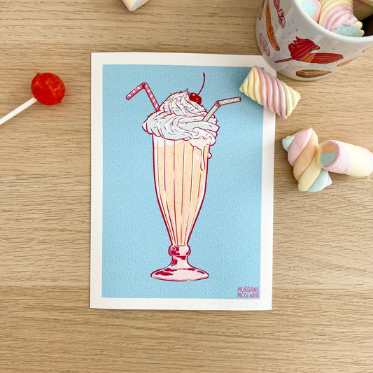 The Milkshake – Mini print
