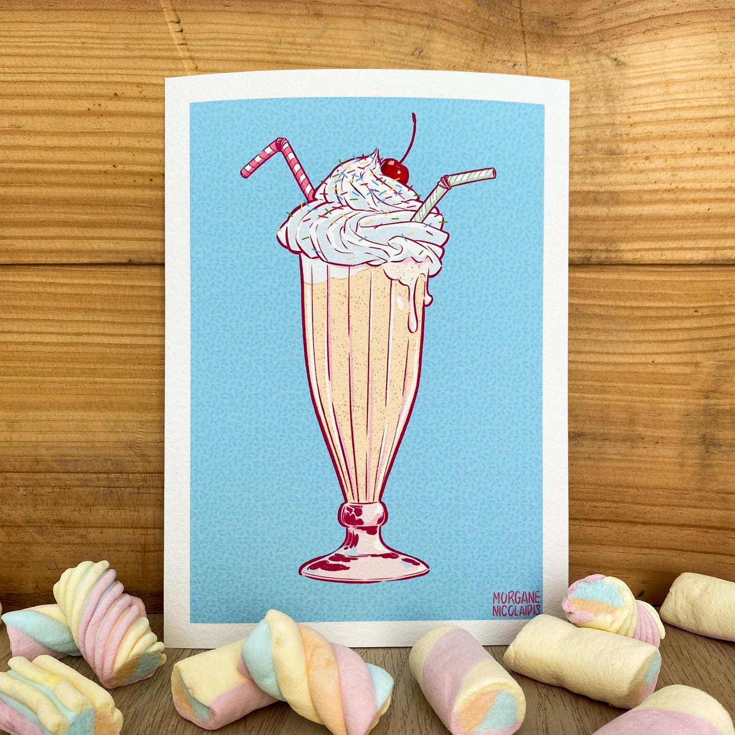 The Milkshake – Mini print