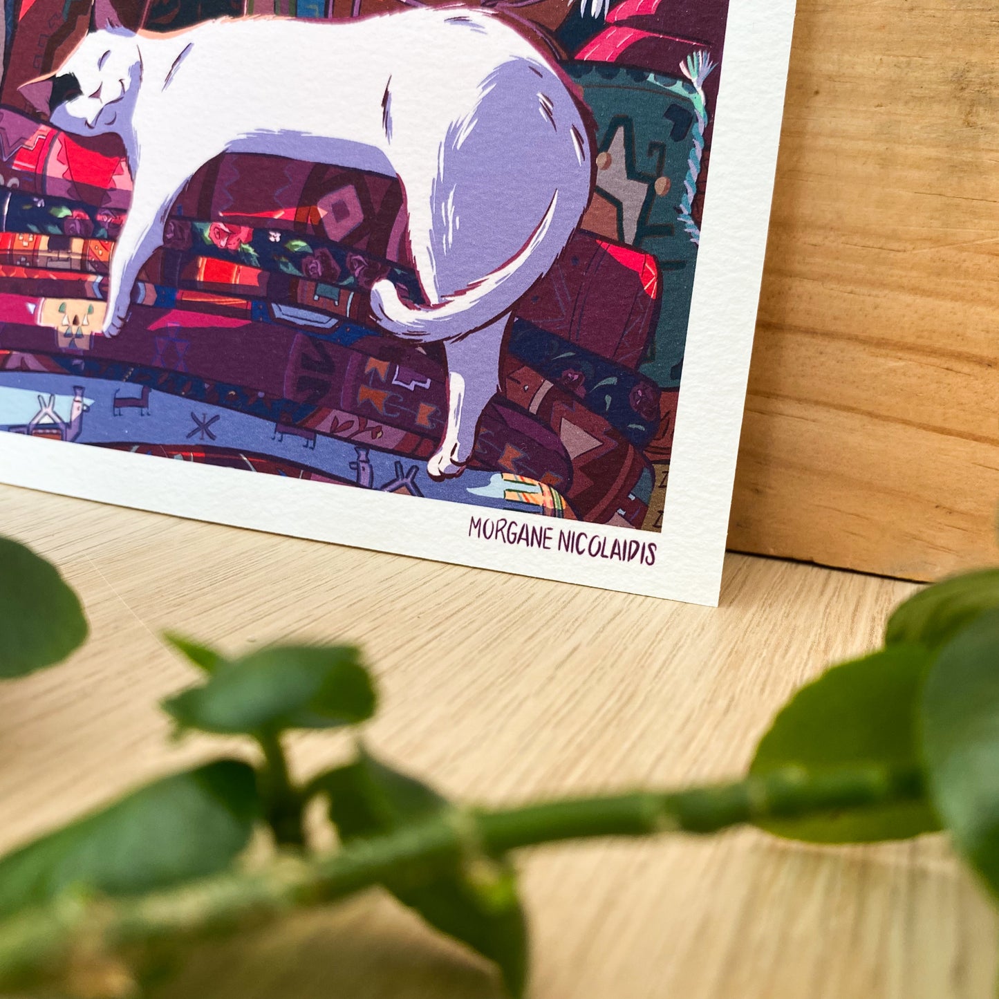 The Cat & the Carpet – Mini print