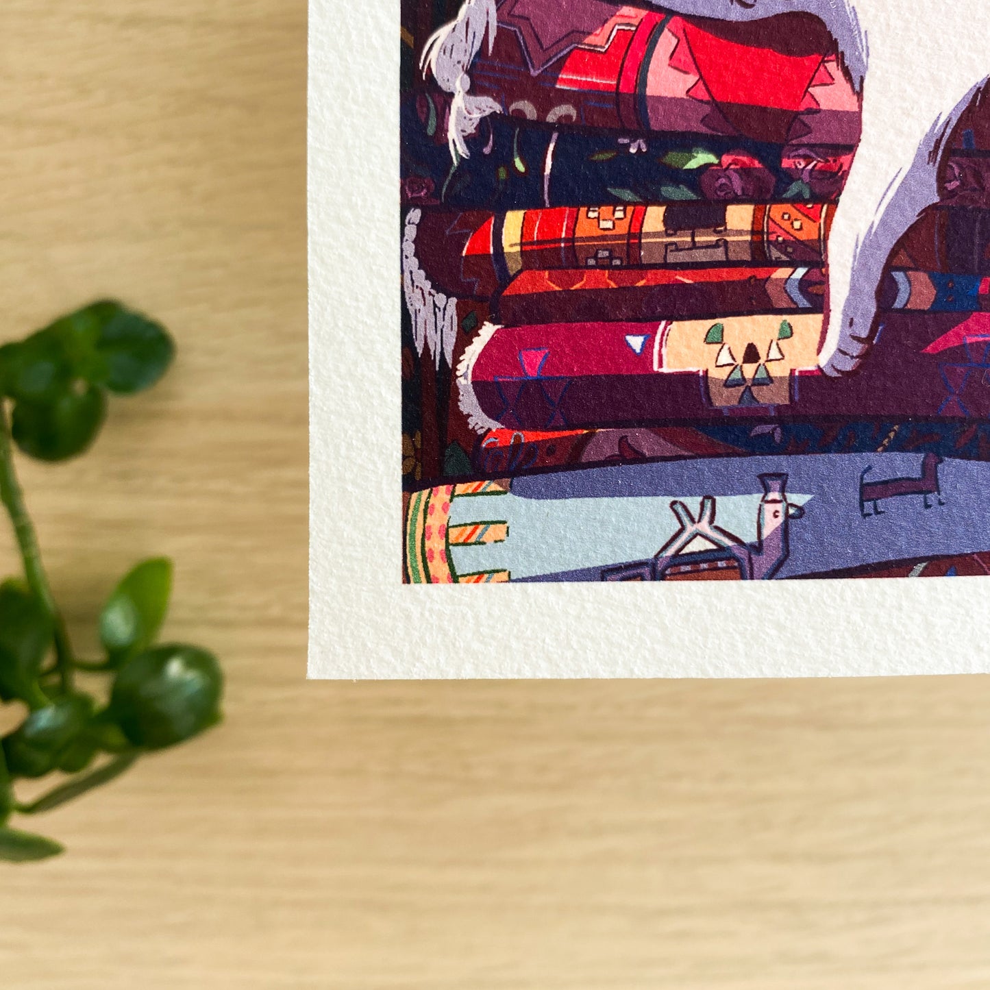 The Cat & the Carpet – Mini print