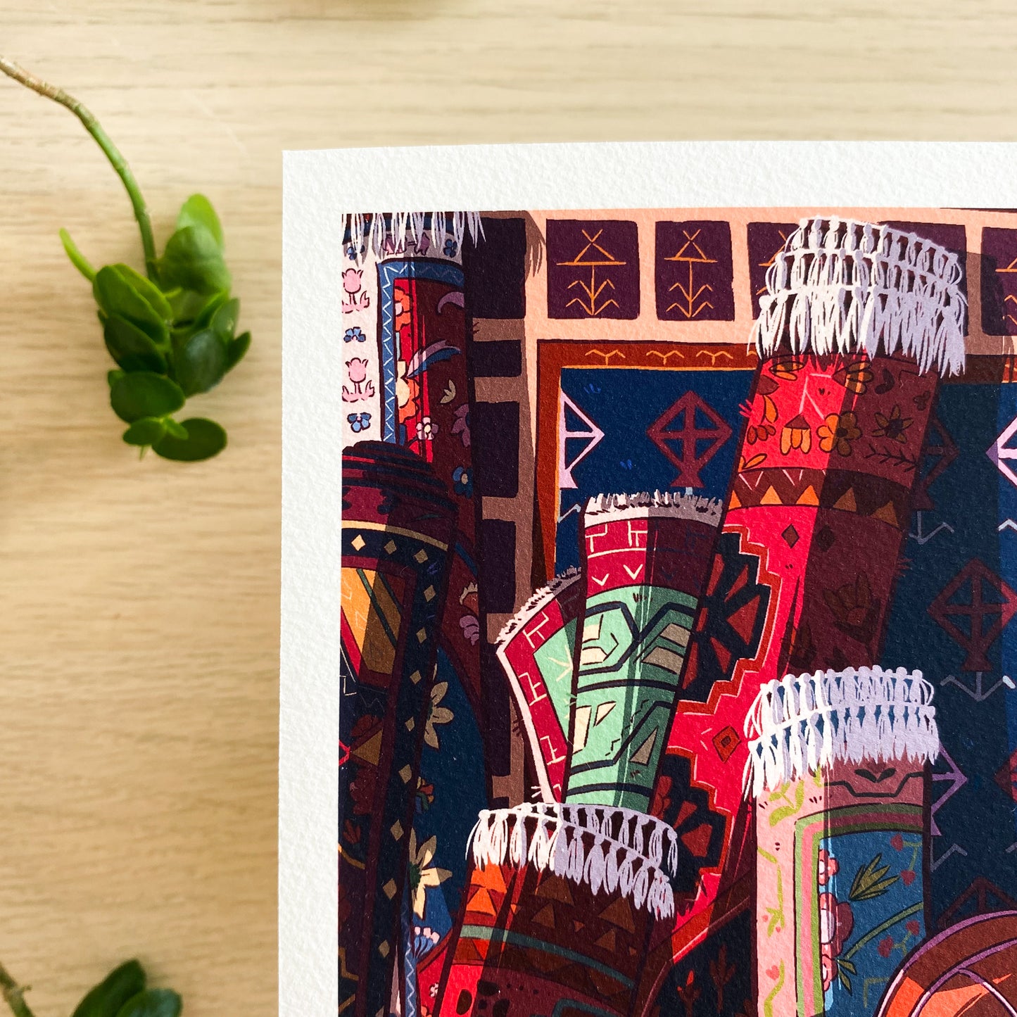 The Cat & the Carpet – Mini print