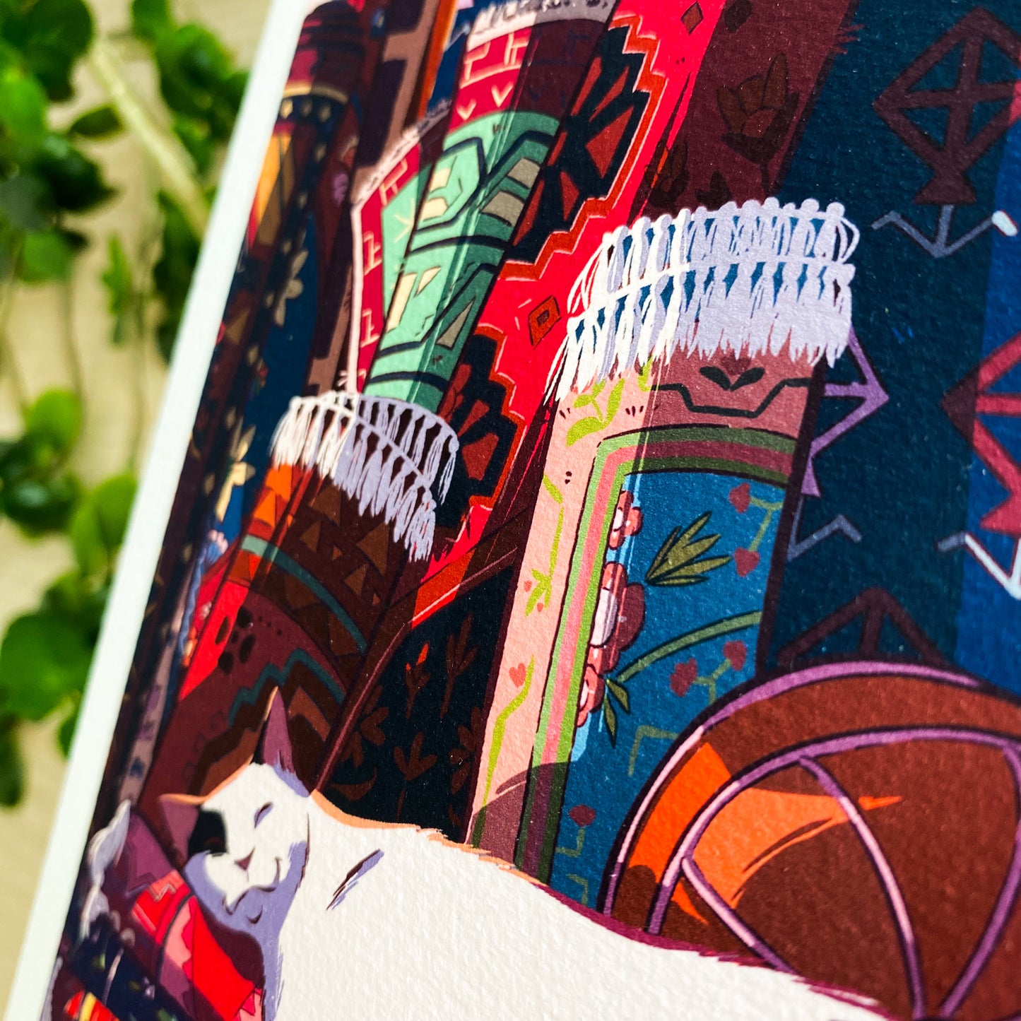 The Cat & the Carpet – Mini print