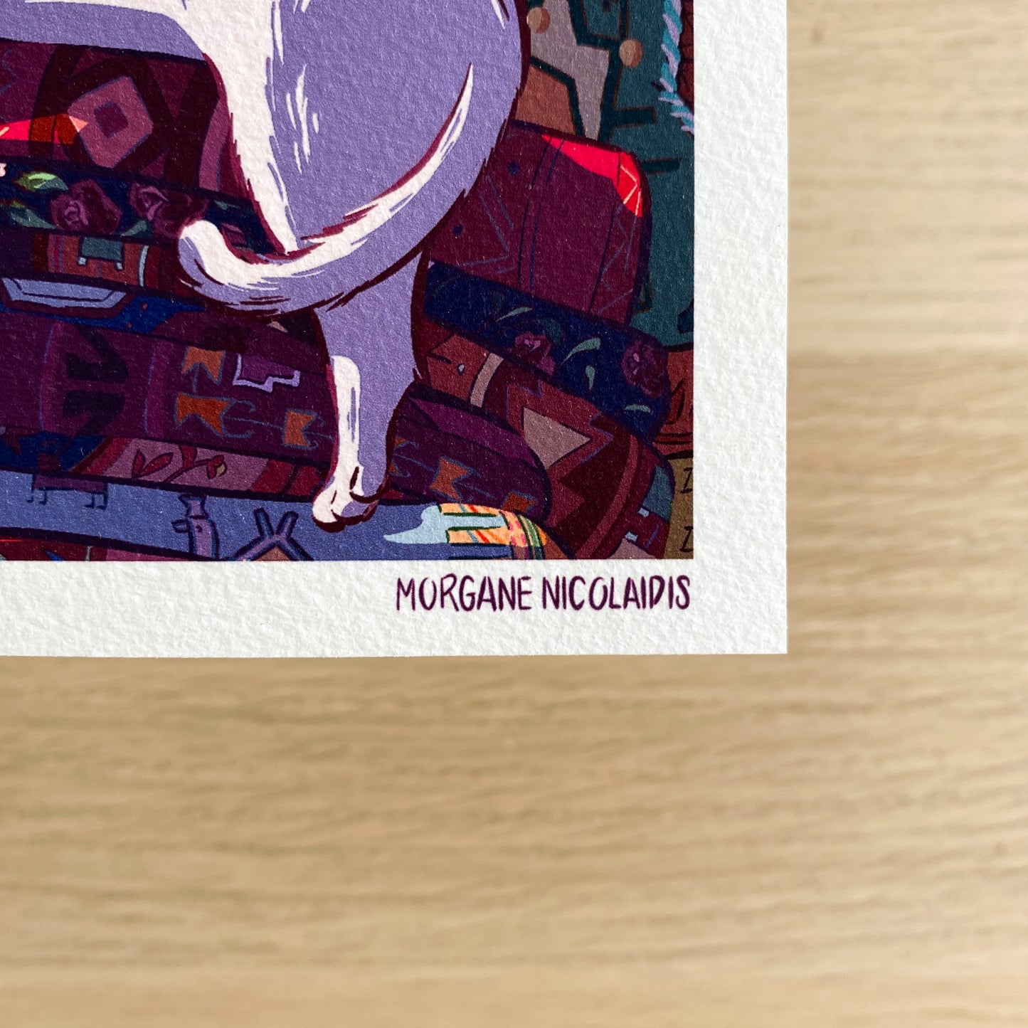 The Cat & the Carpet – Mini print