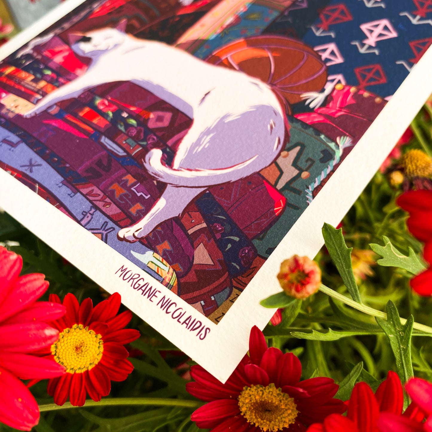 The Cat & the Carpet – Mini print