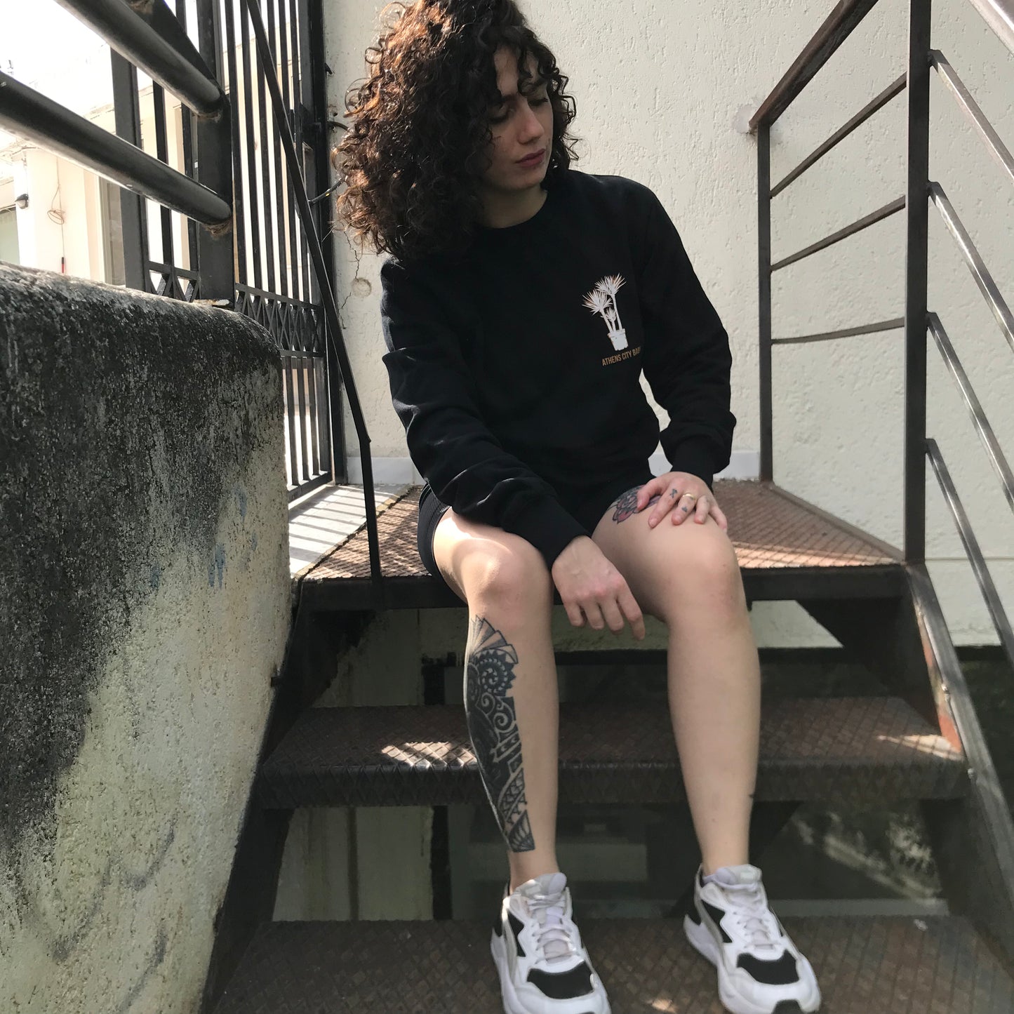 The Greek building - Silk Printed sweatshirt