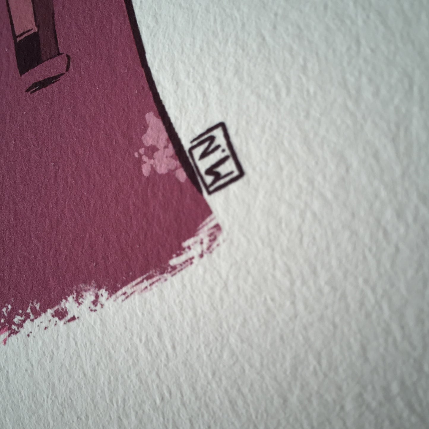 Close up of the paper texture.