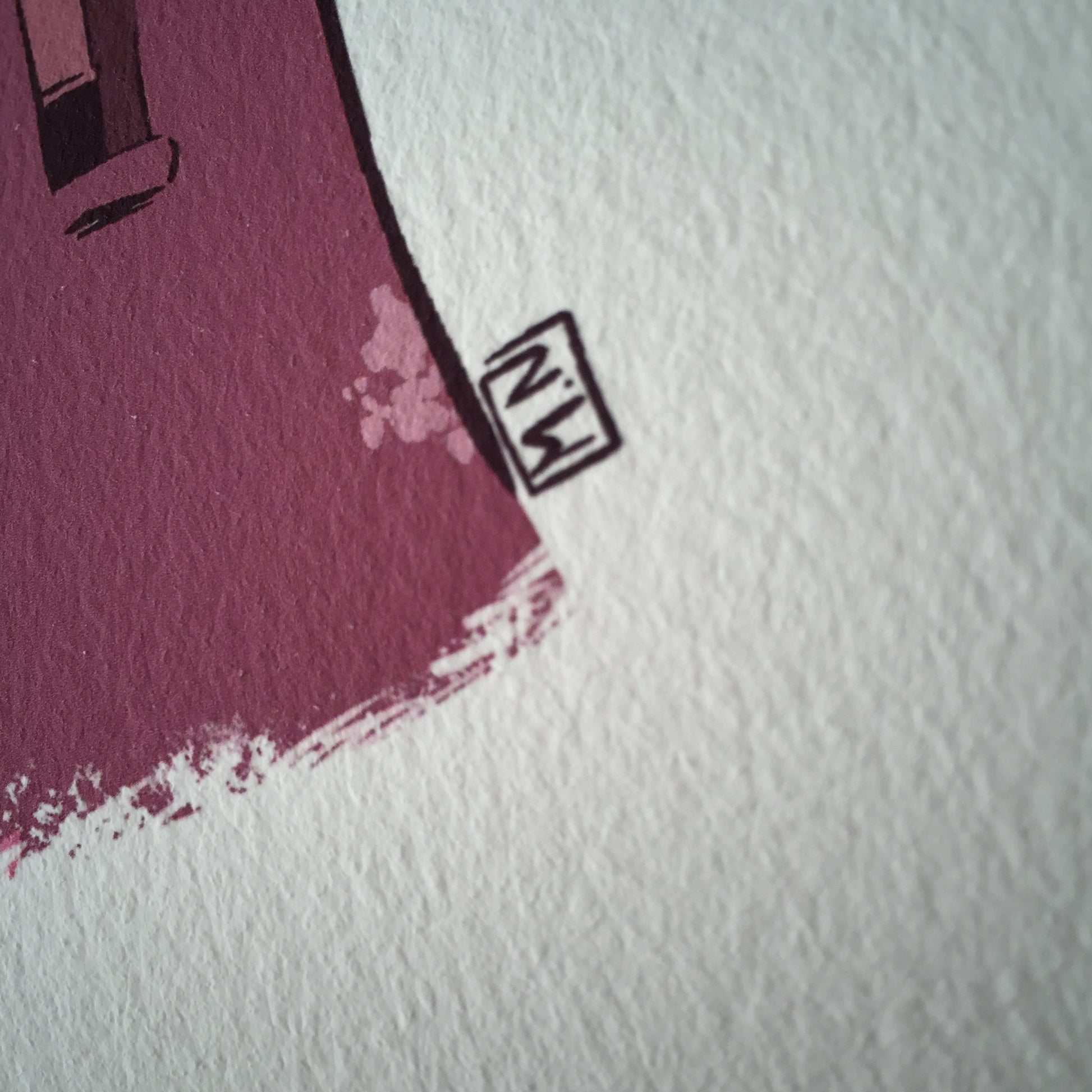 Close up of the paper texture.