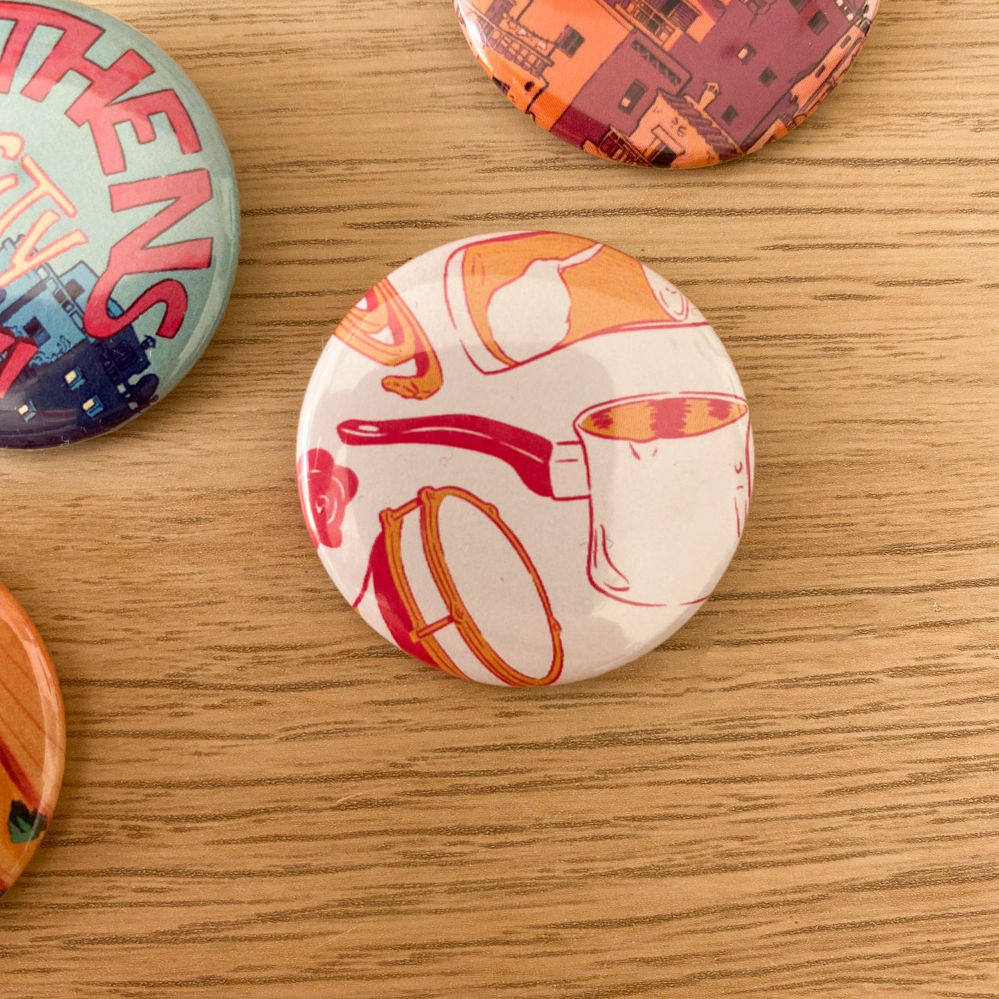 Greek objects - Button Pins