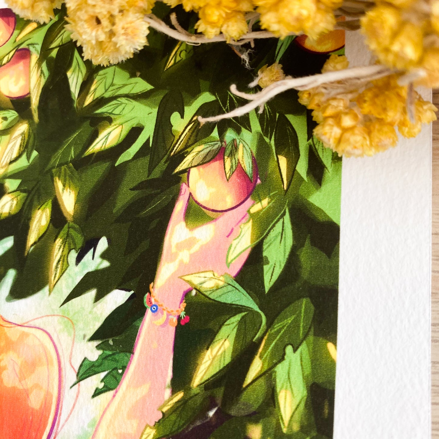 The Lady & the Oranges - Art Print
