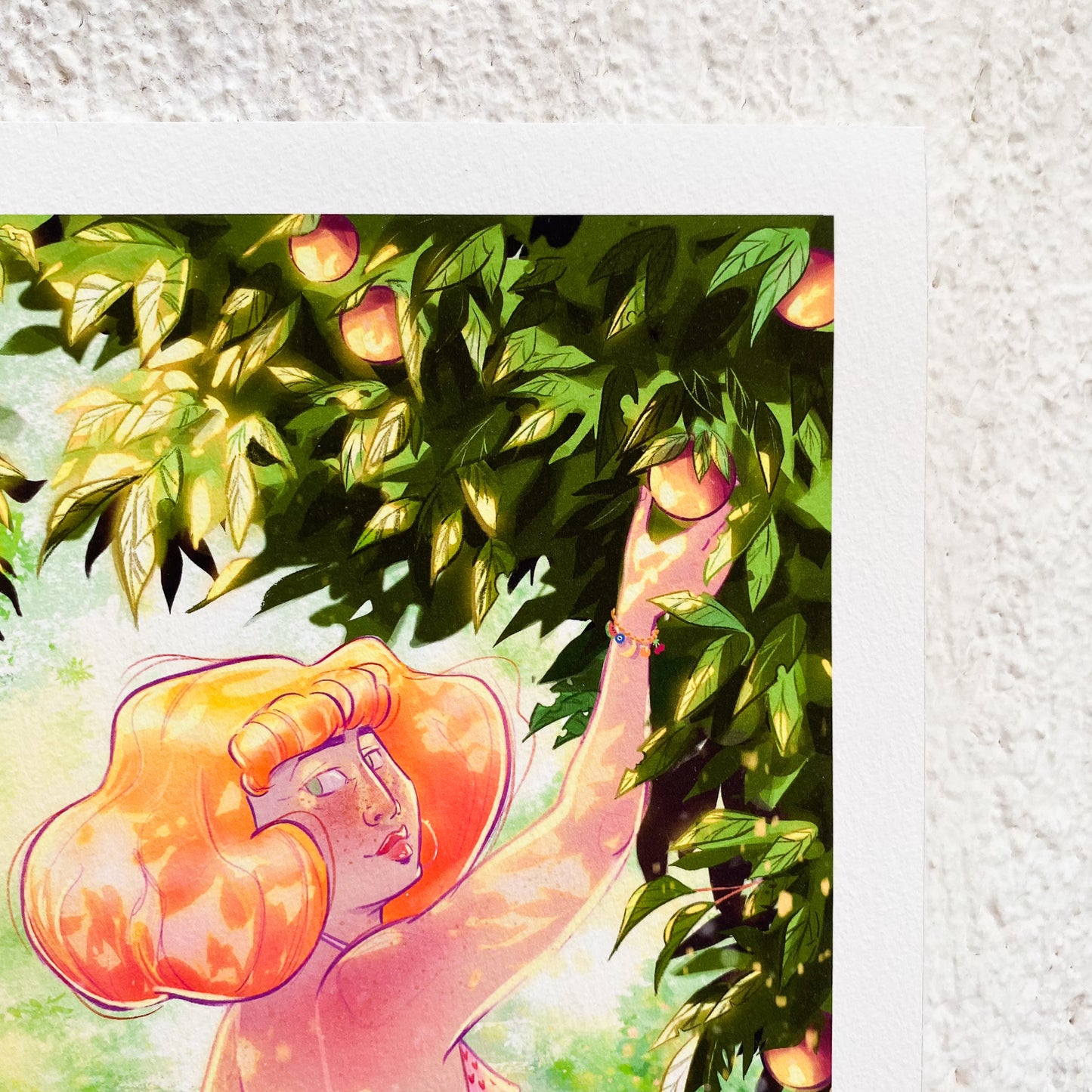 The Lady & the Oranges - Art Print