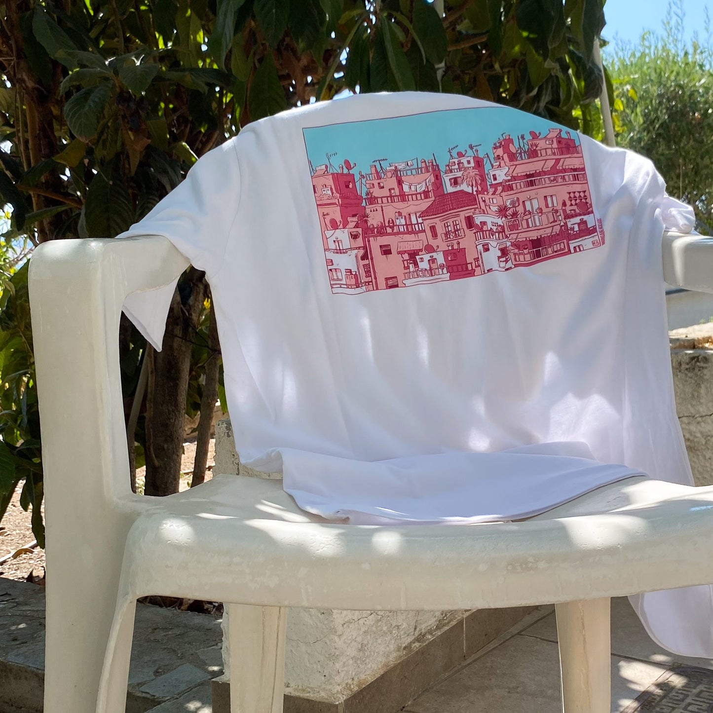 T-SHIRT - ATHENS VIEW - SILK PRINTED