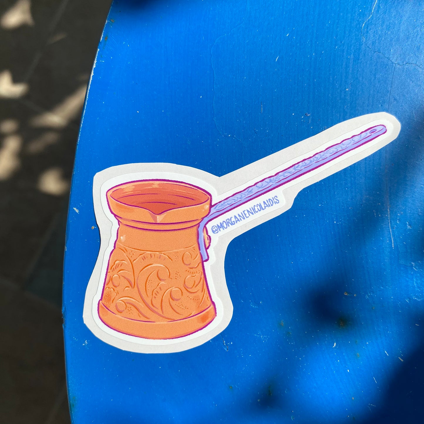 The traditional coffee pot ! - STICKER