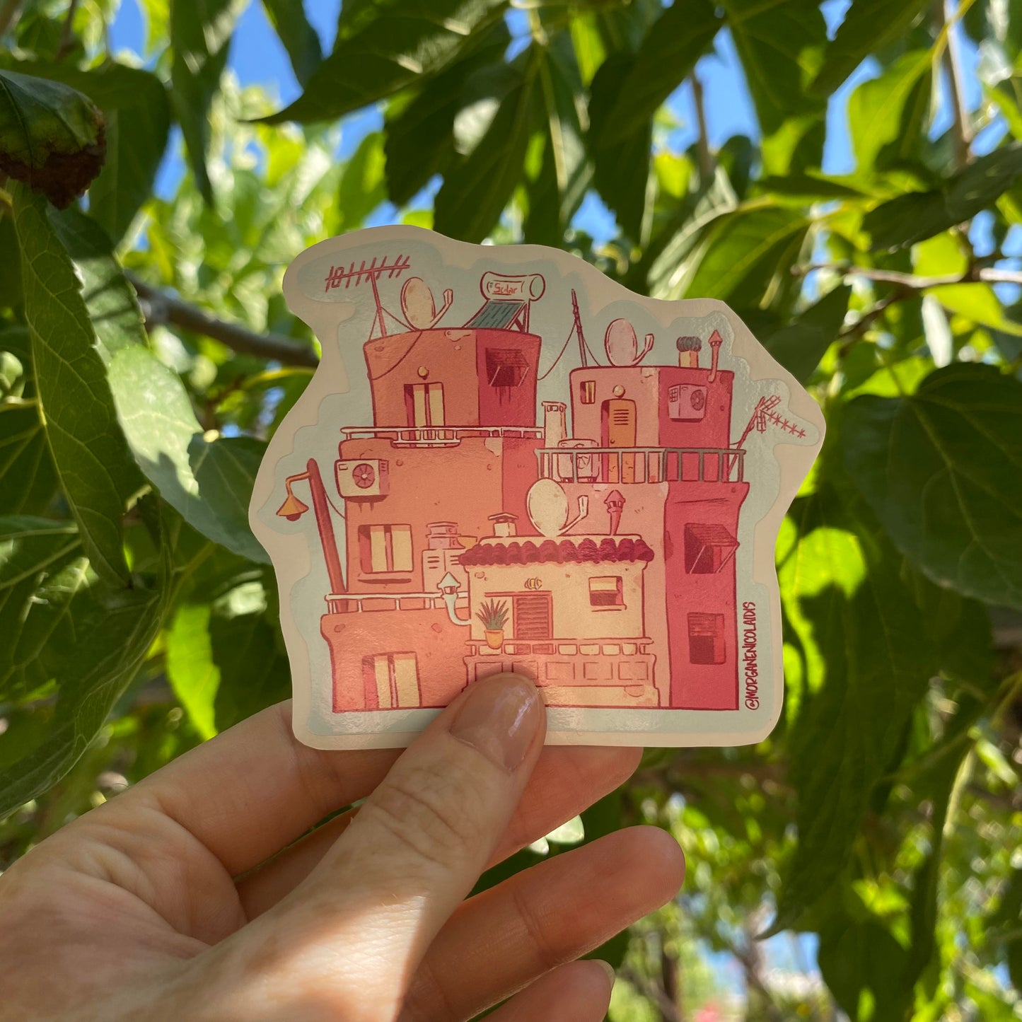 Three Buildings - STICKER