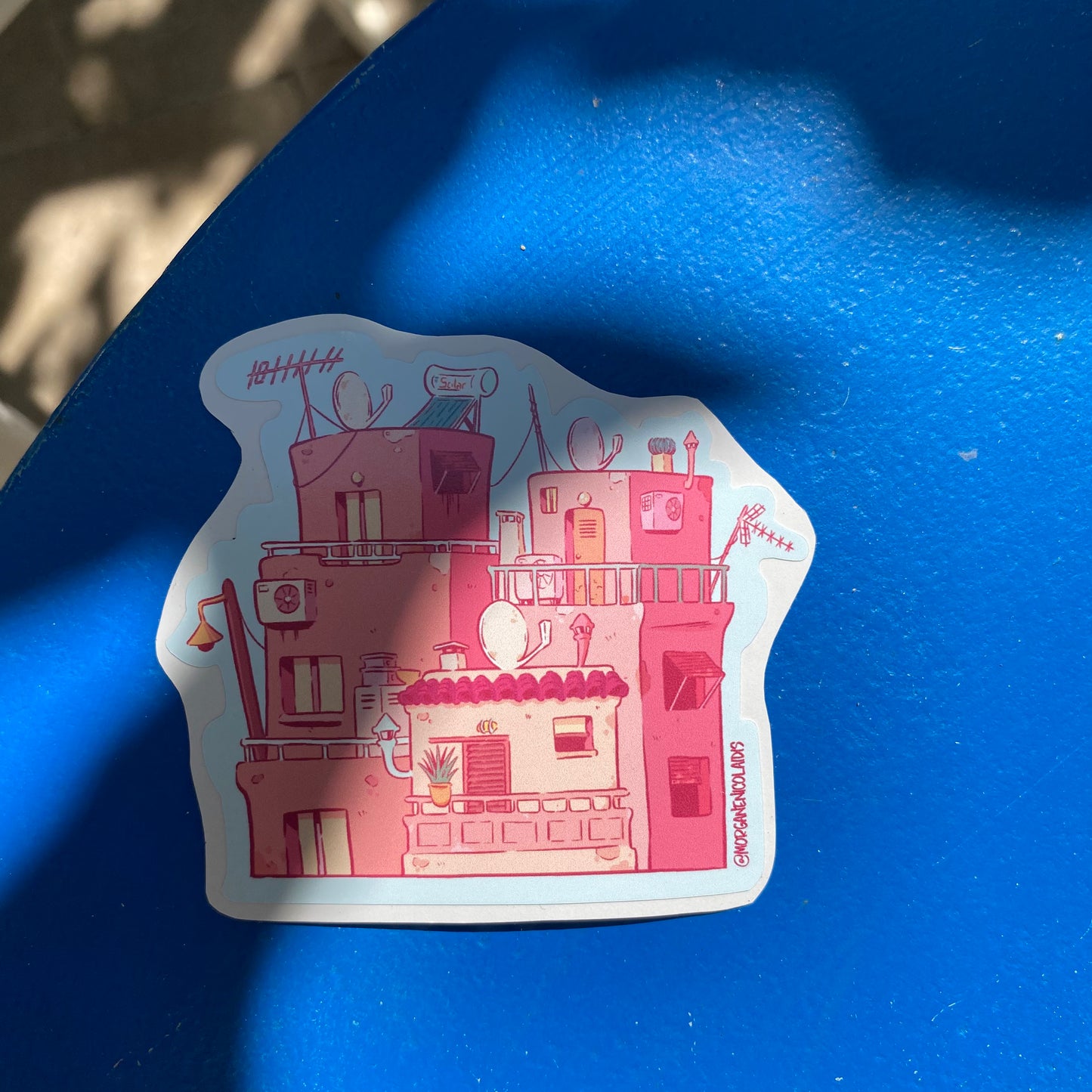 Three Buildings - STICKER