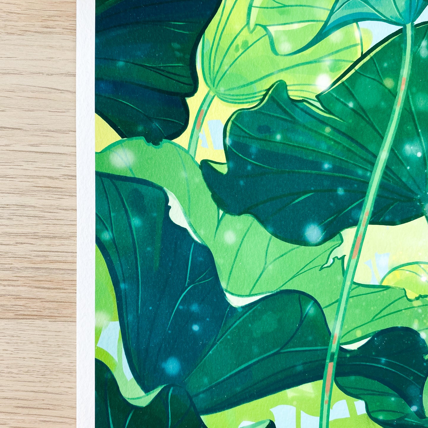 the Water Lilies & her Fairy - Art Print