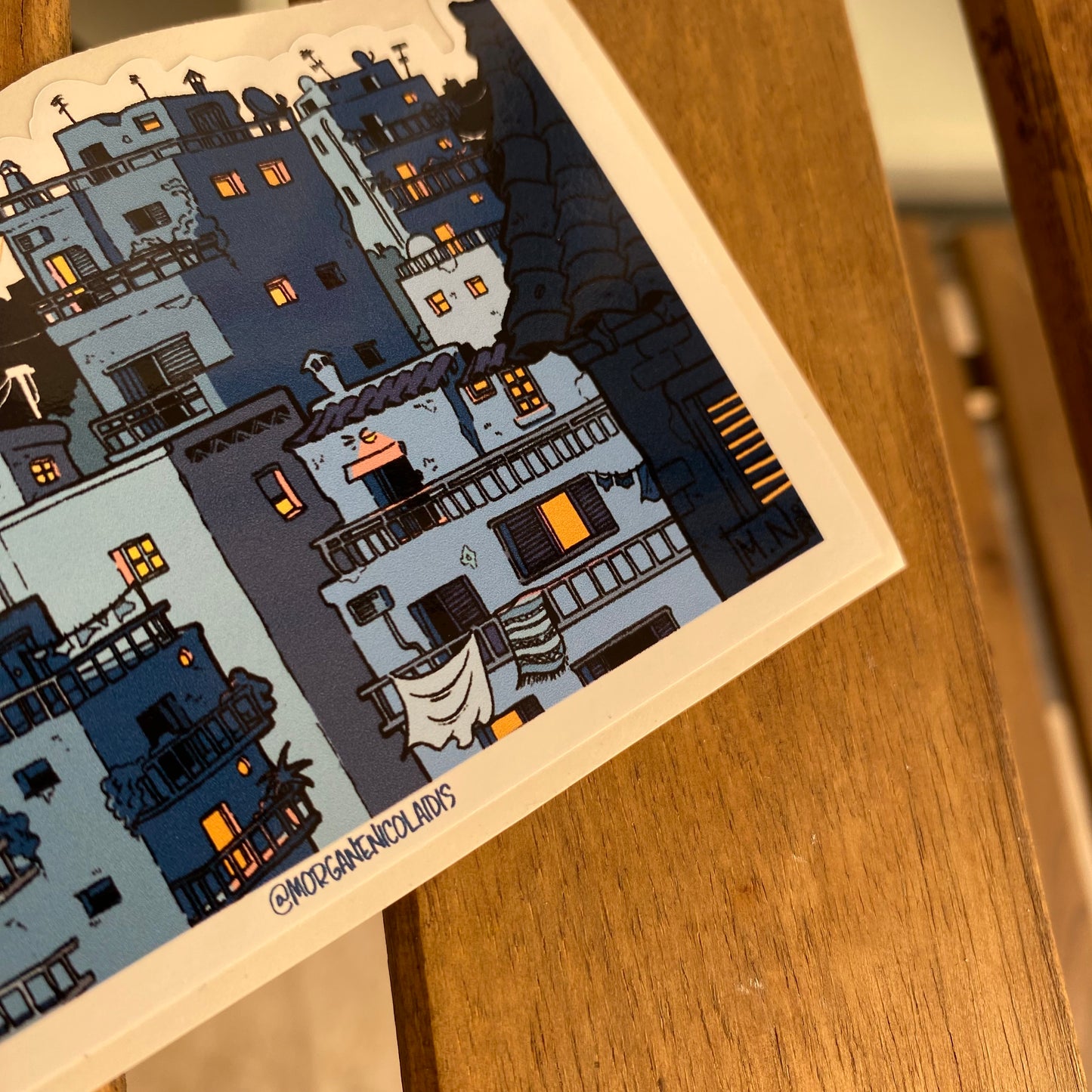 Athens City Night - STICKER