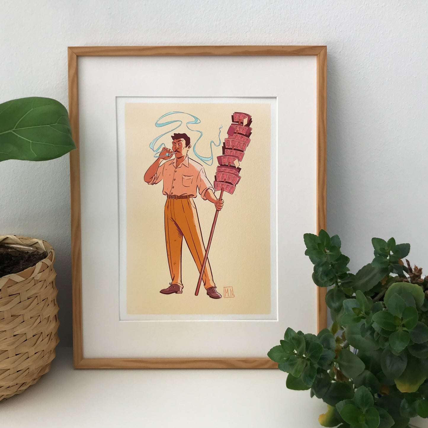The Lottery Seller - ART PRINT