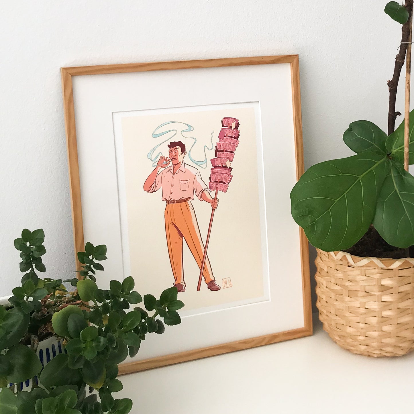 The Lottery Seller - ART PRINT