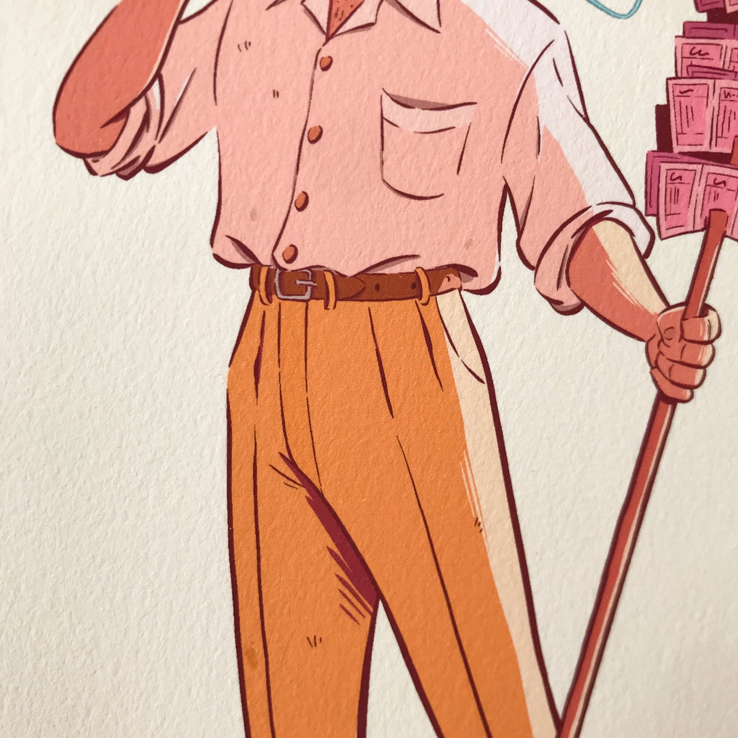 The Lottery Seller - ART PRINT