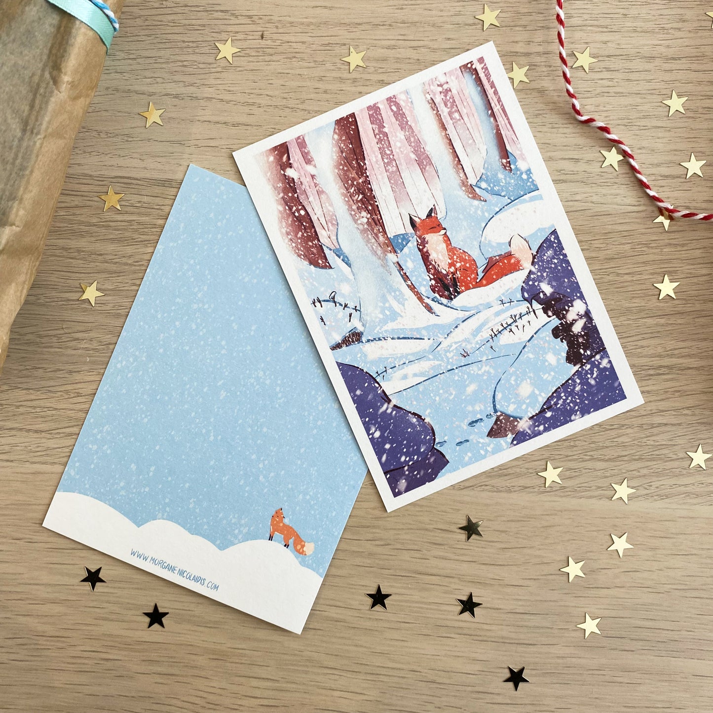 The Fox and the snowstorm - Christmas card