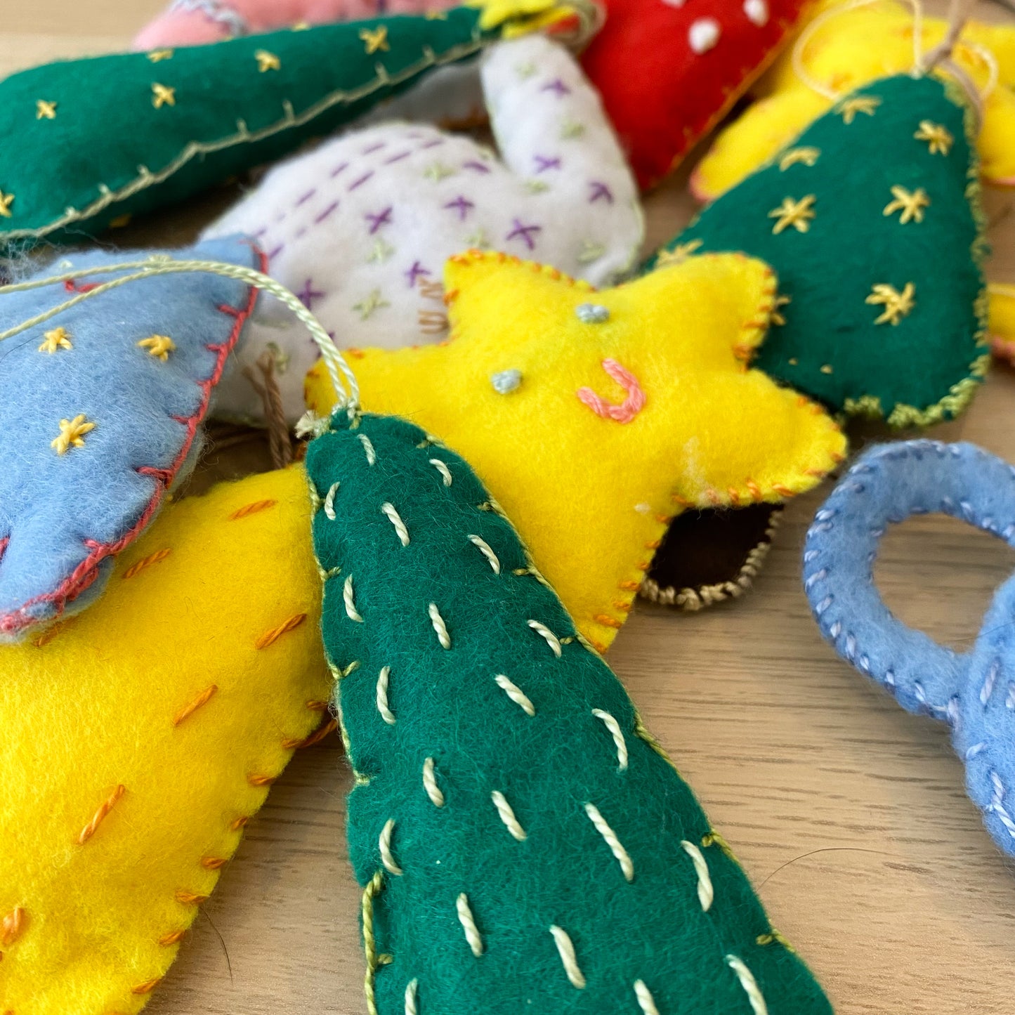 Bear with sweater ! - handmade Christmas ornament