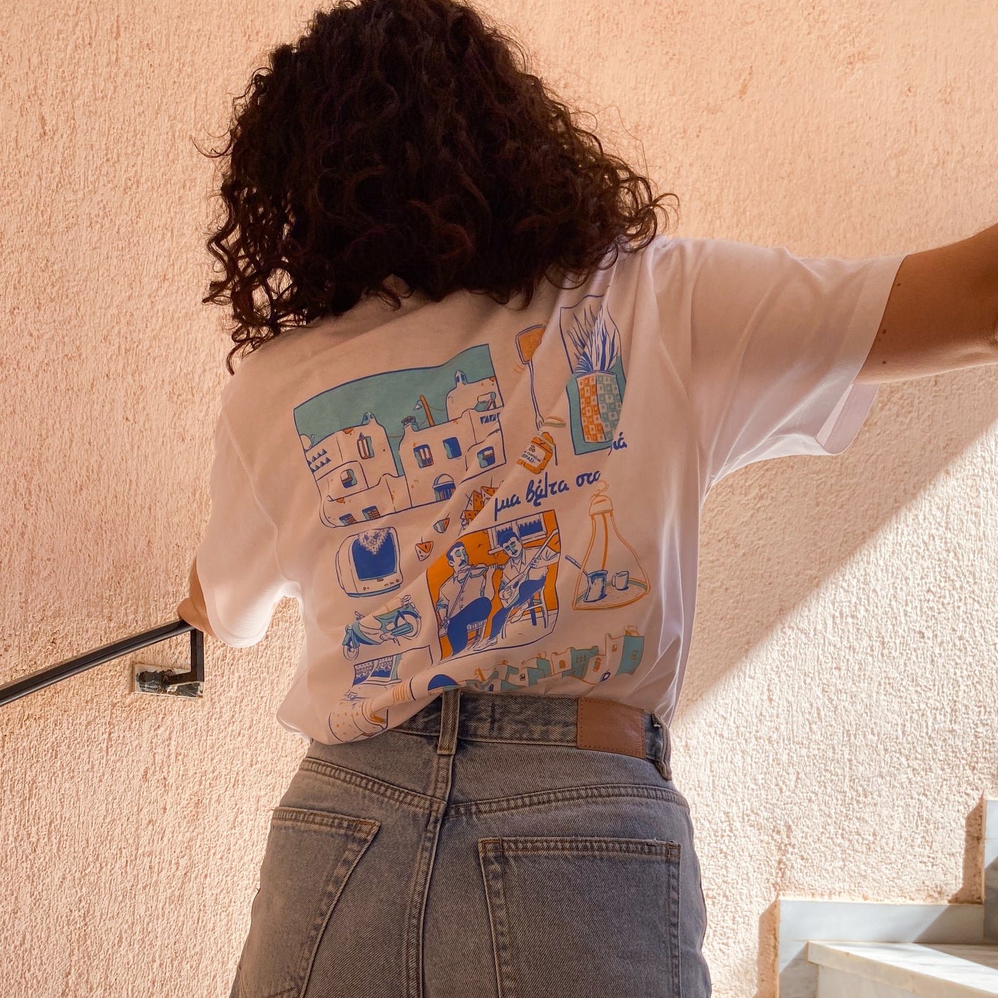 LET'S GO TO THE ISLANDS - SILK PRINTED T-SHIRT