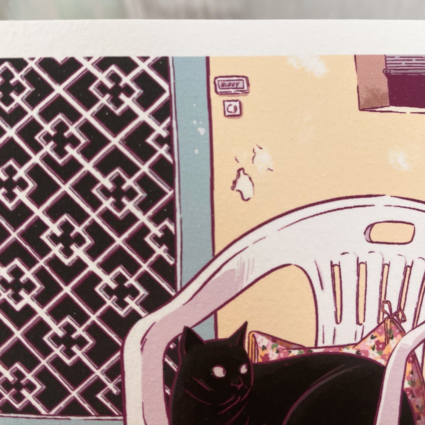 The cat and the chair - Mini Print