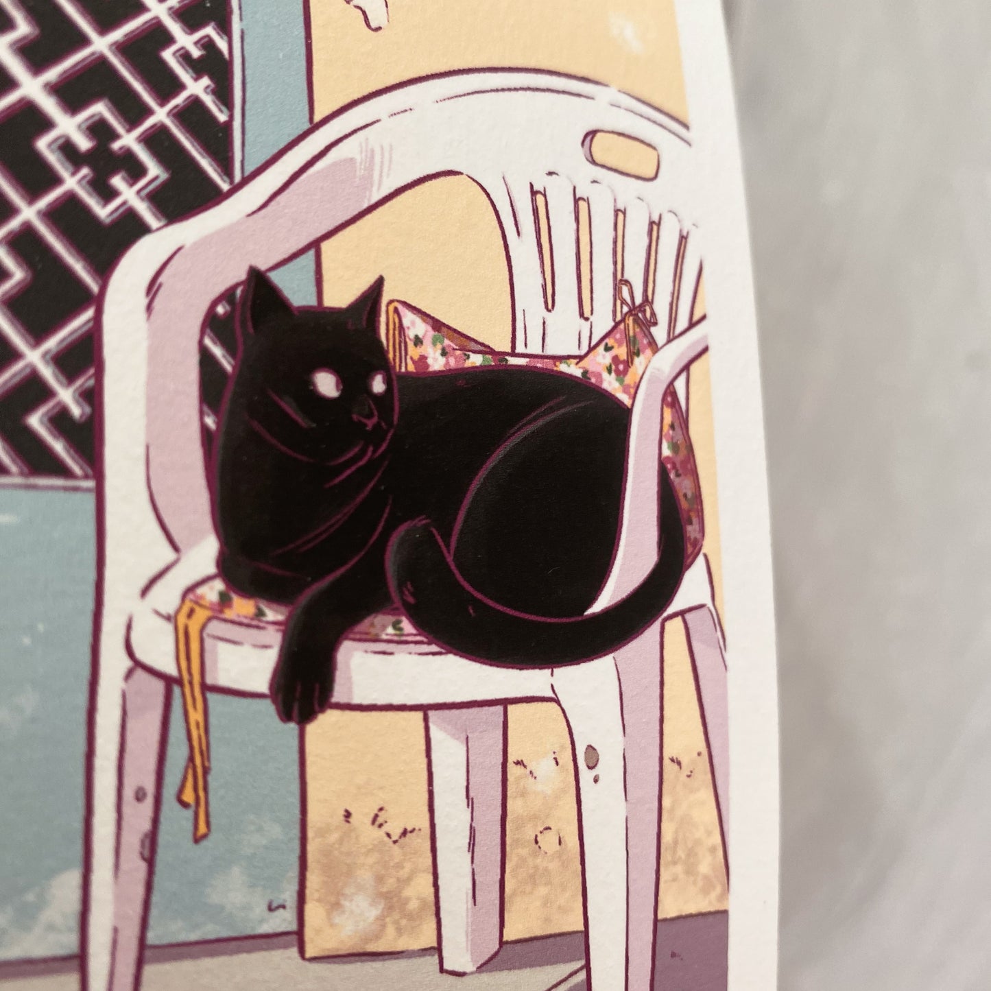 The cat and the chair - Mini Print