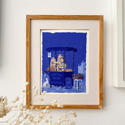 The Chestnut seller – Mini print