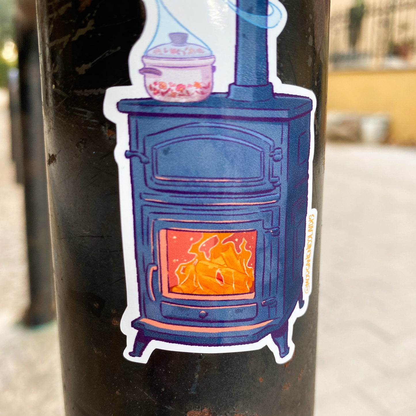 The traditional stove ! - STICKER