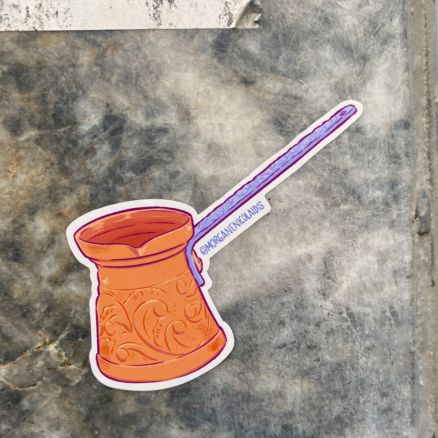 The traditional coffee pot ! - STICKER