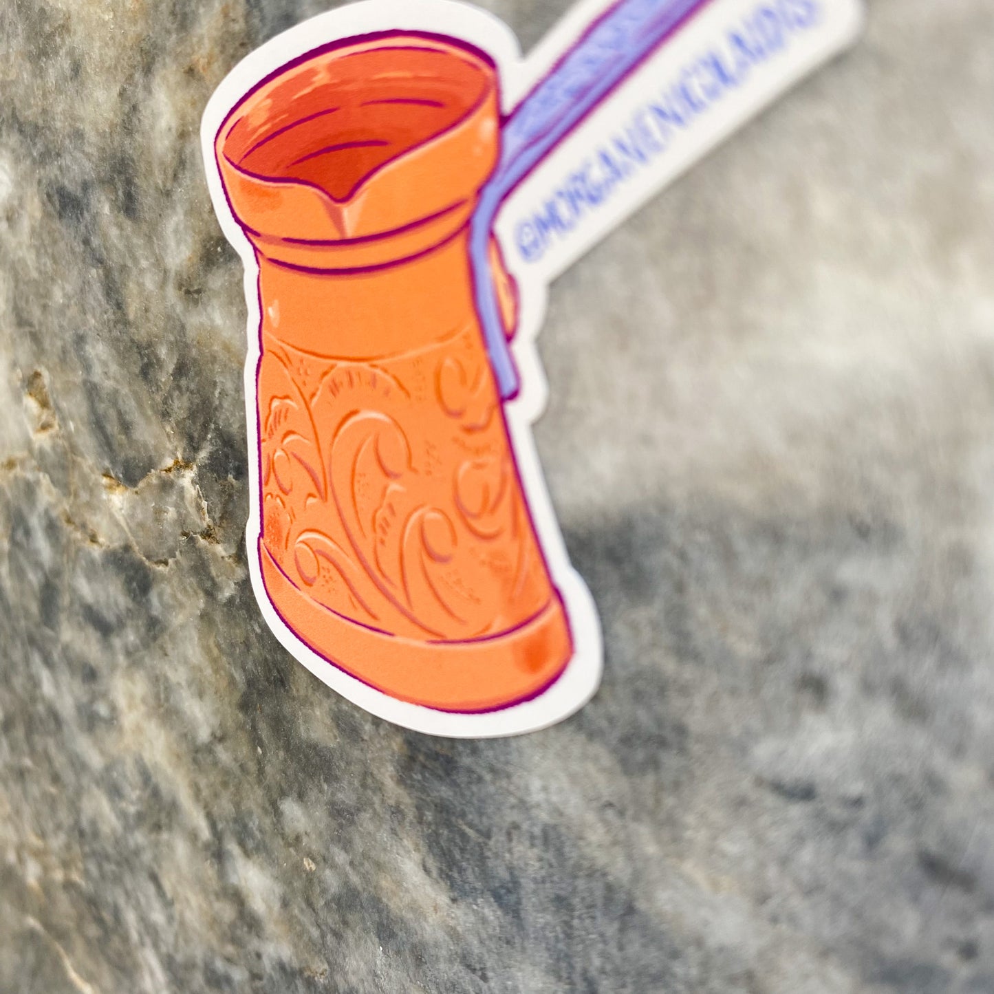 The traditional coffee pot ! - STICKER