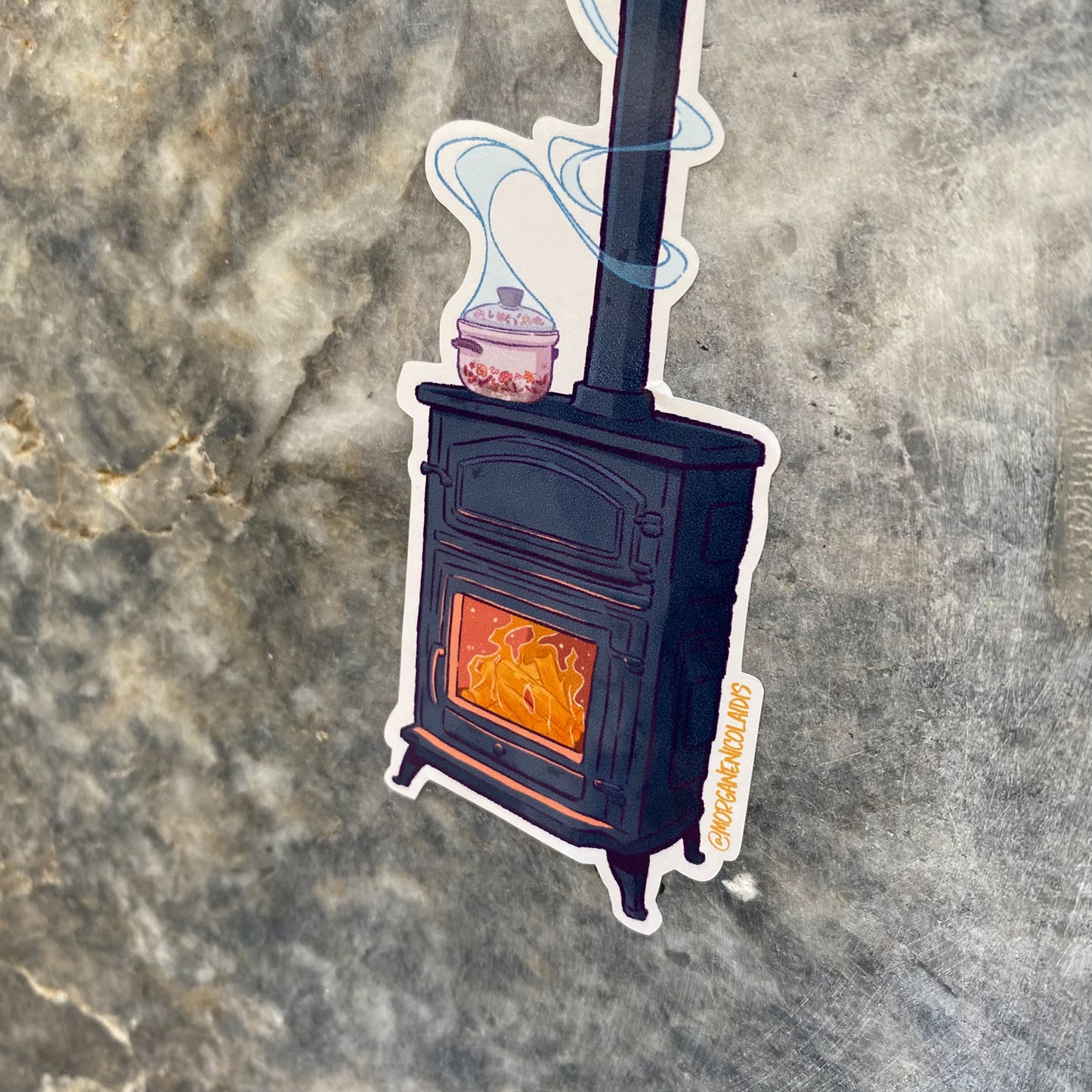 The traditional stove ! - STICKER