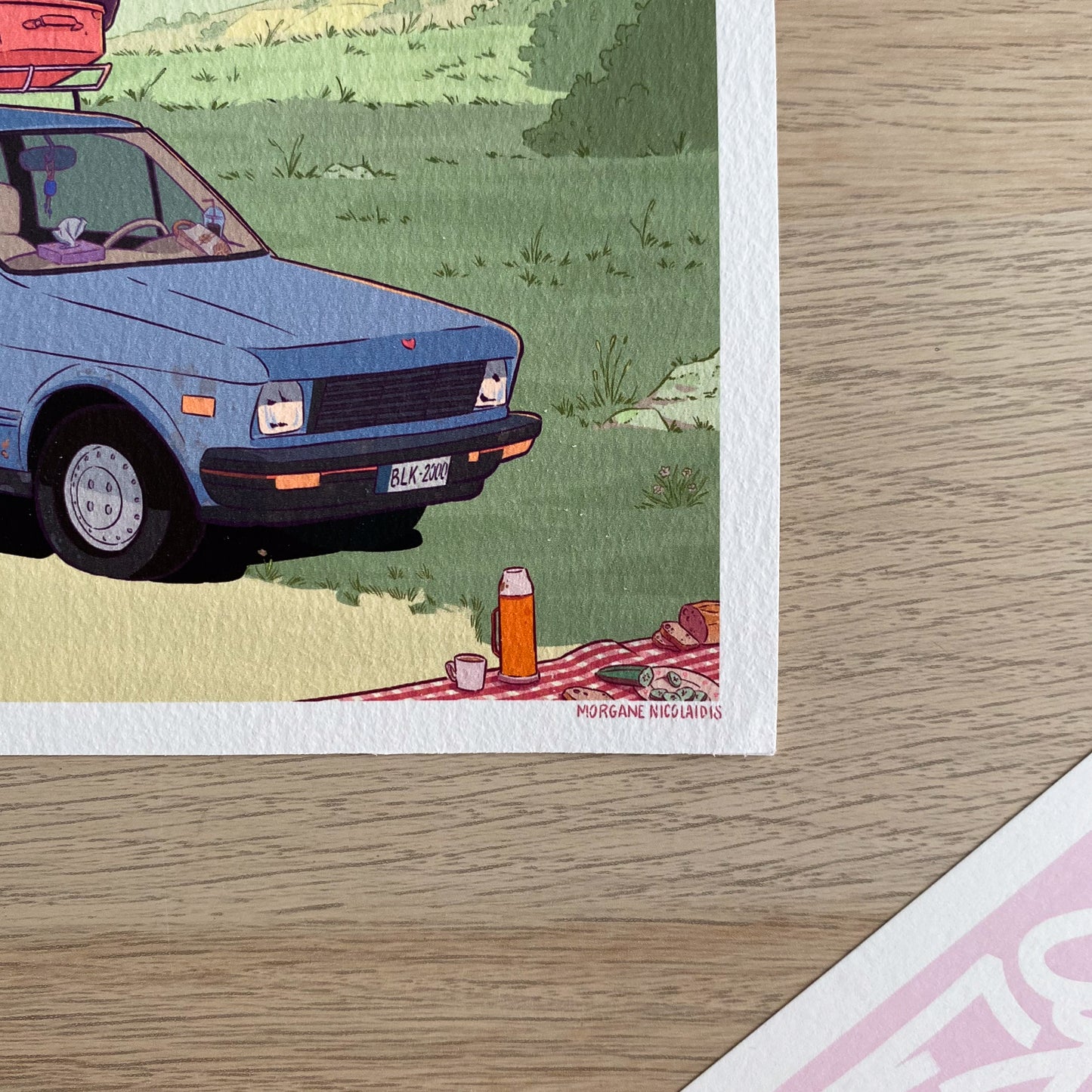 The travelling car – Mini print