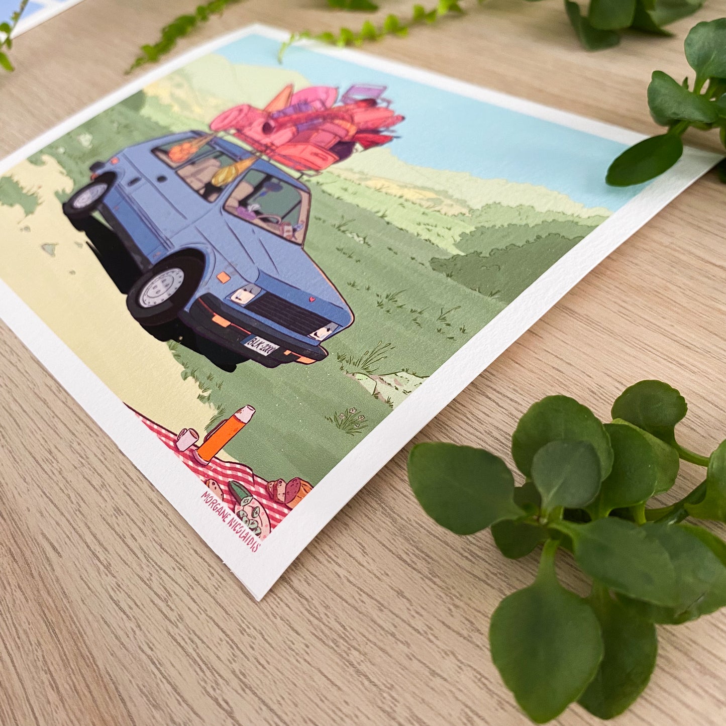 The travelling car – Mini print