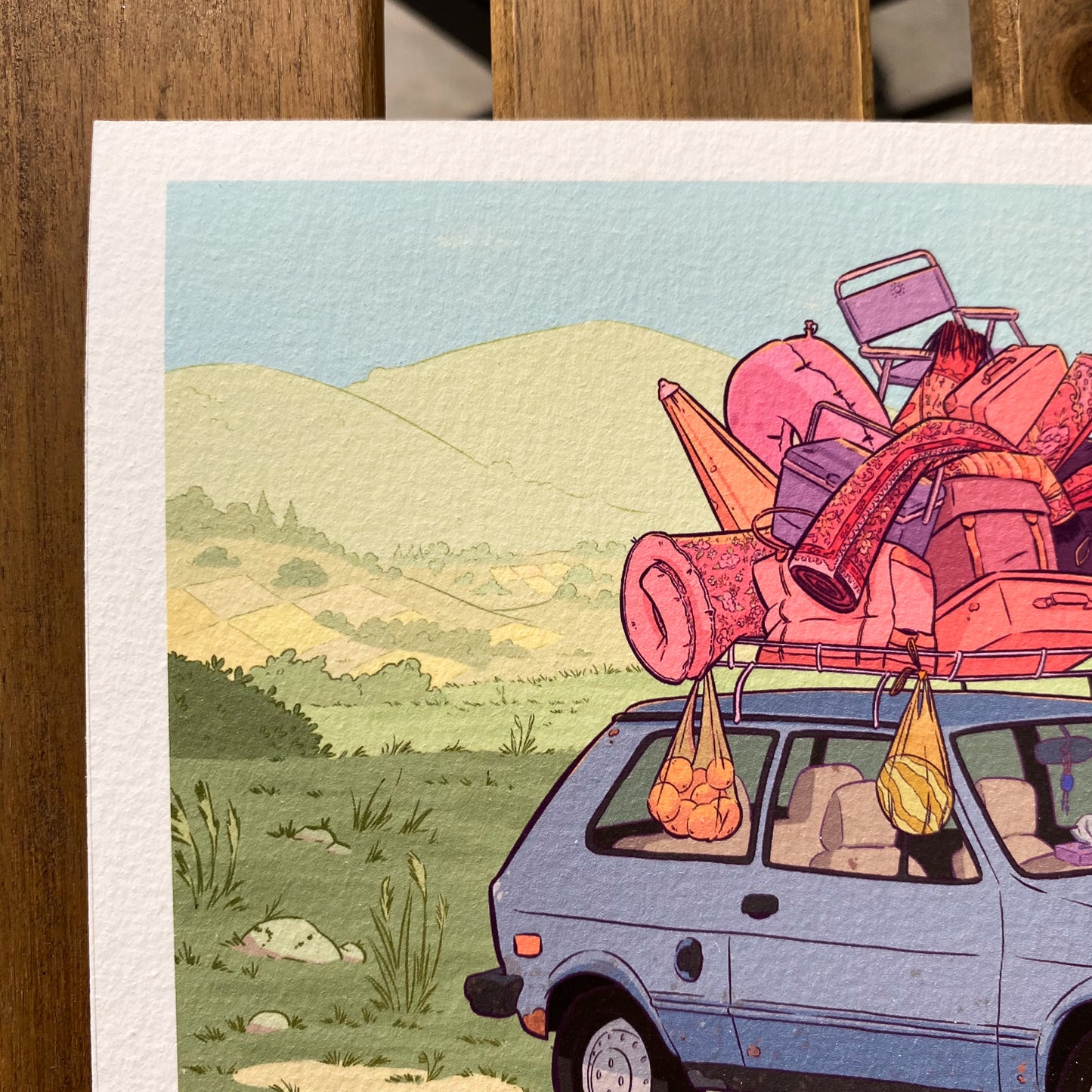 The travelling car – Mini print