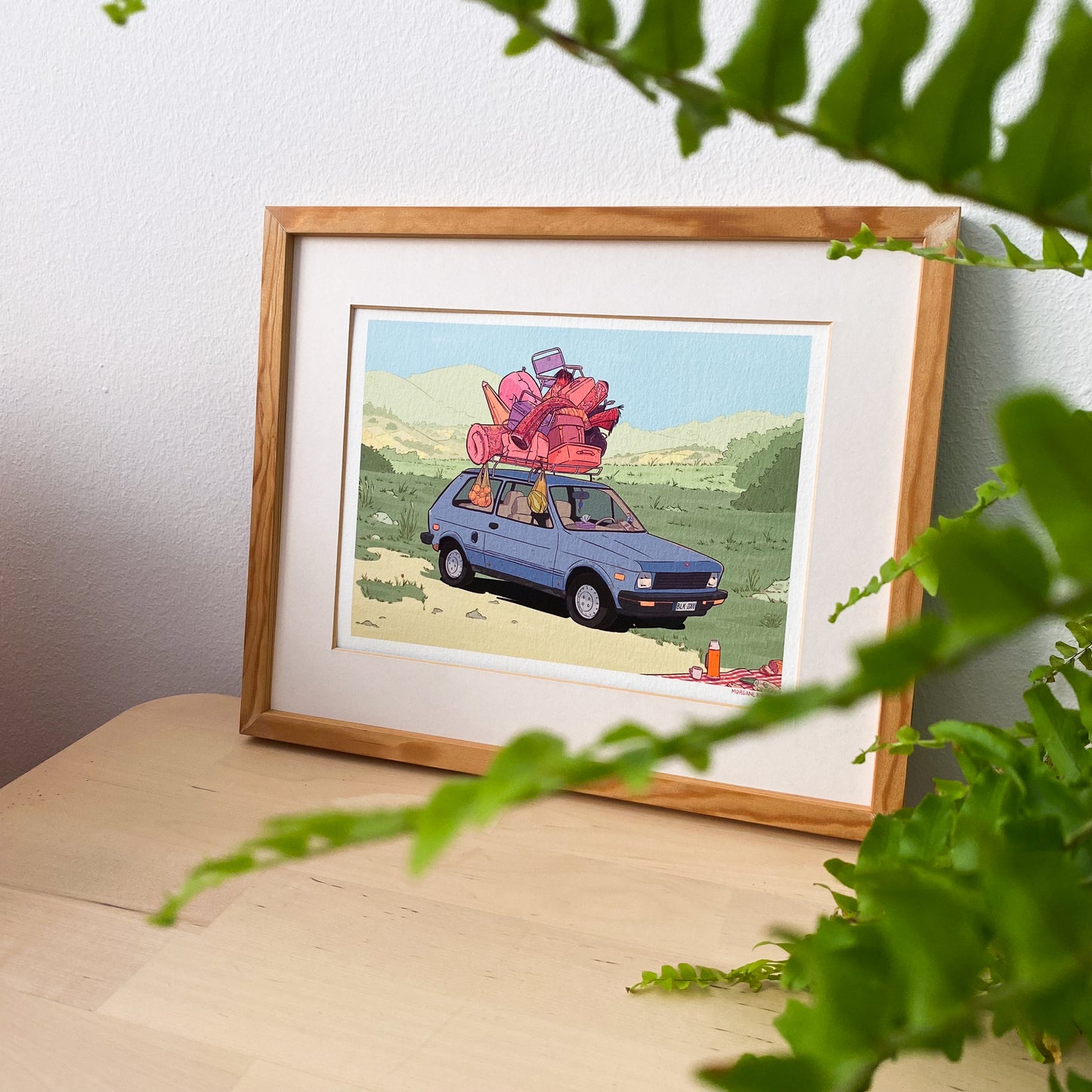 The travelling car – Mini print