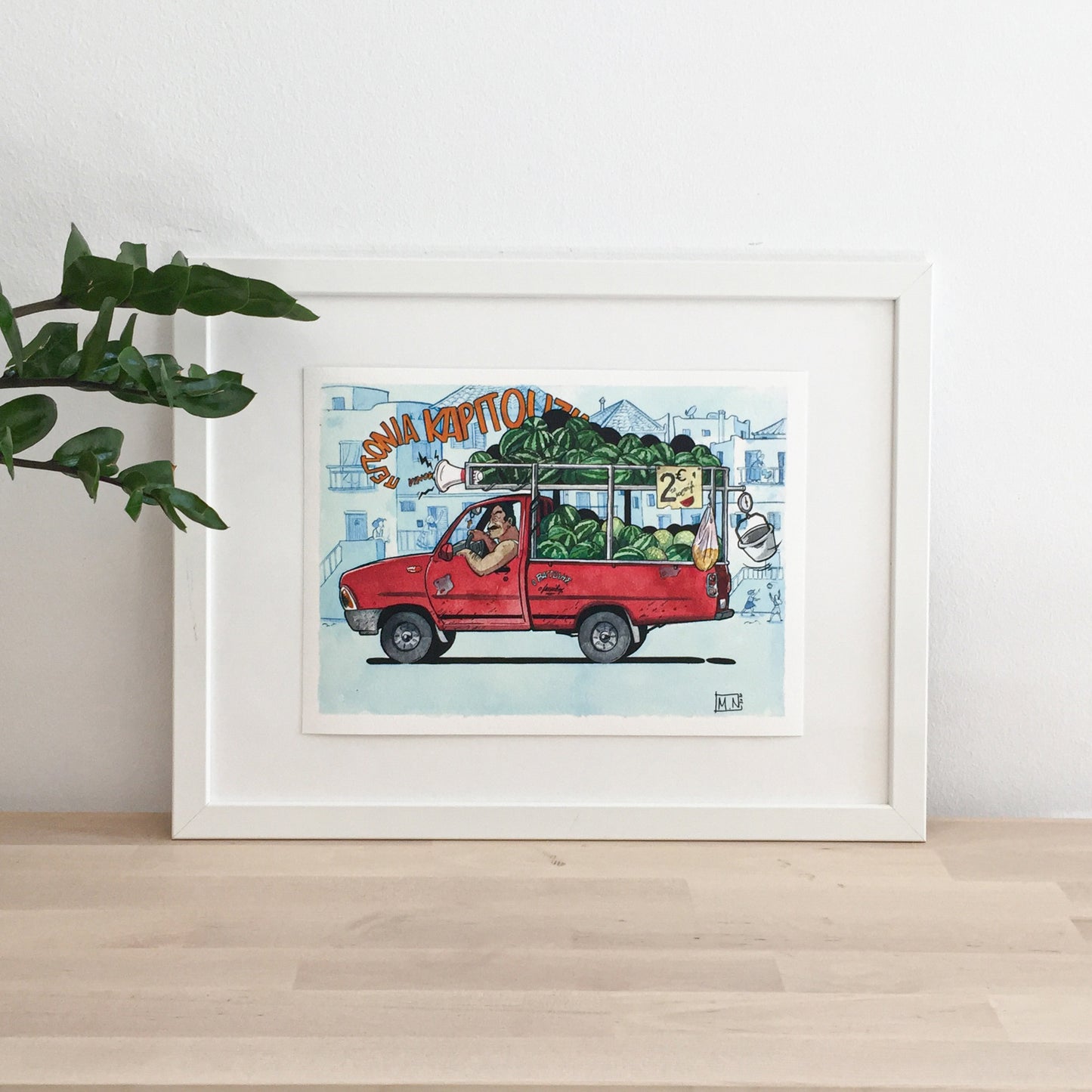 Vaggelis the Greengrocer - Art Print
