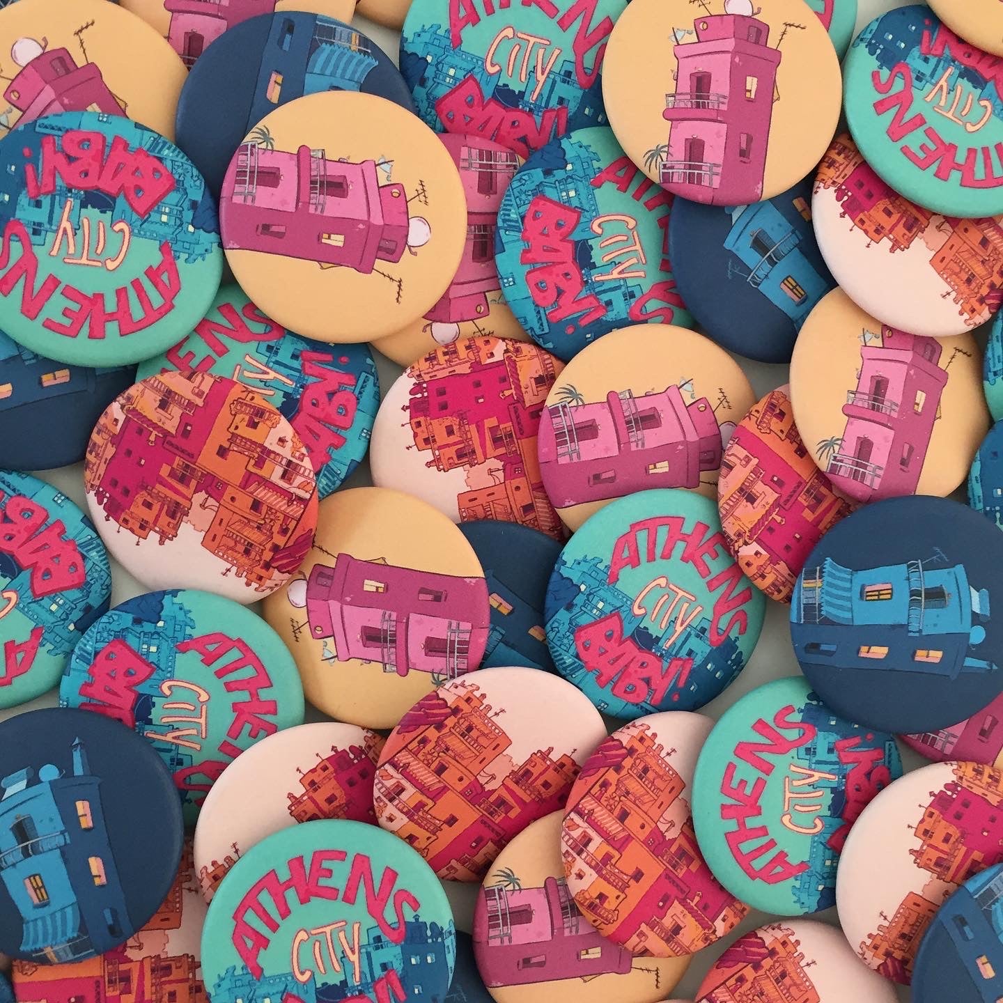 a lot of different pins toghether