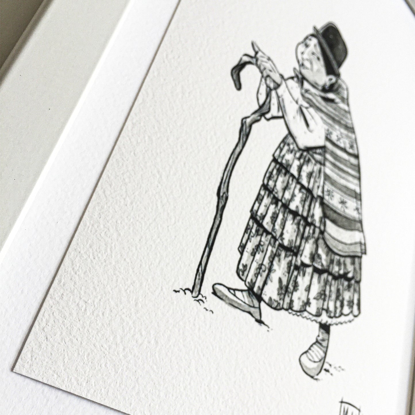 The Bolivian Grandma - Art Print
