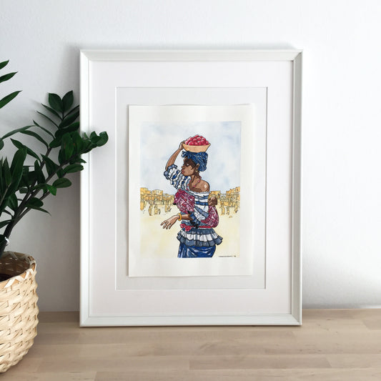 the Dogon Mama - Art Print