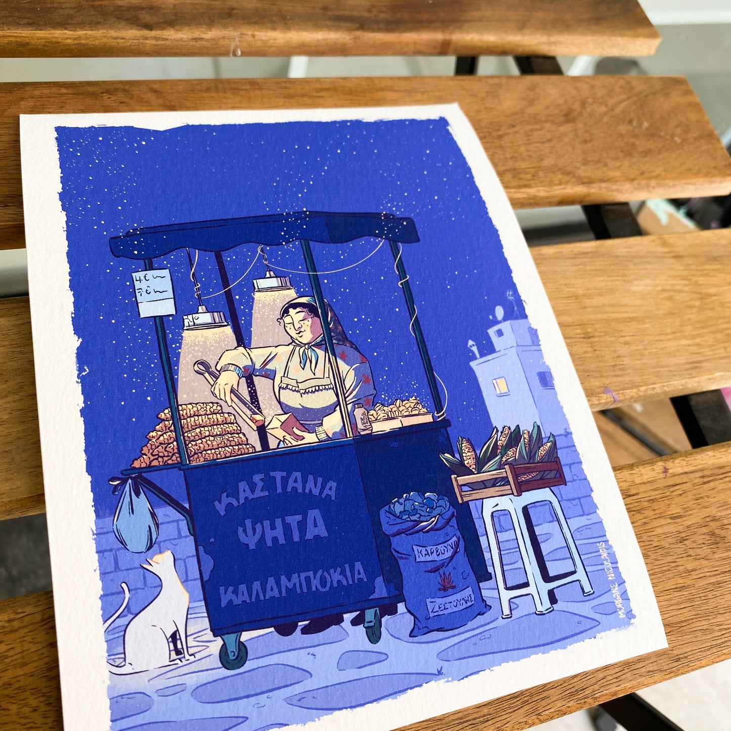 The chestnut seller - Mini print