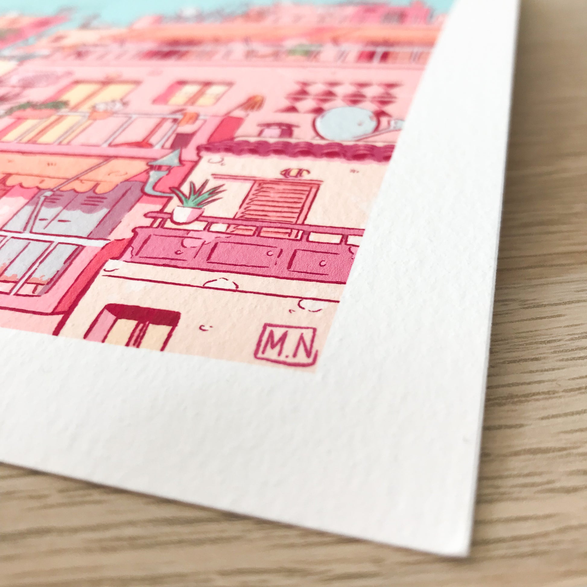 Close up of the Artist signature