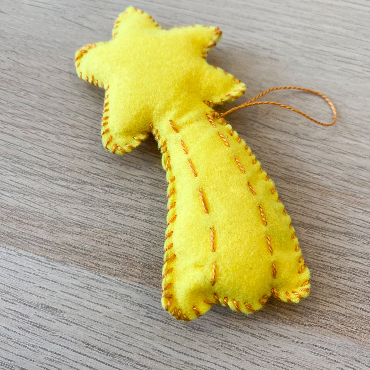 Flying star - handmade Christmas ornament